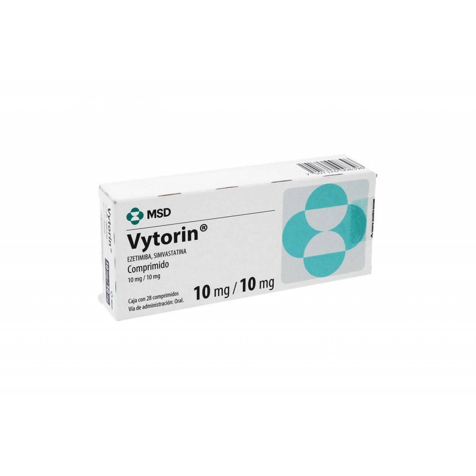 Vytorin 10mg /10mg Caja Con 28 Comprimidos 
