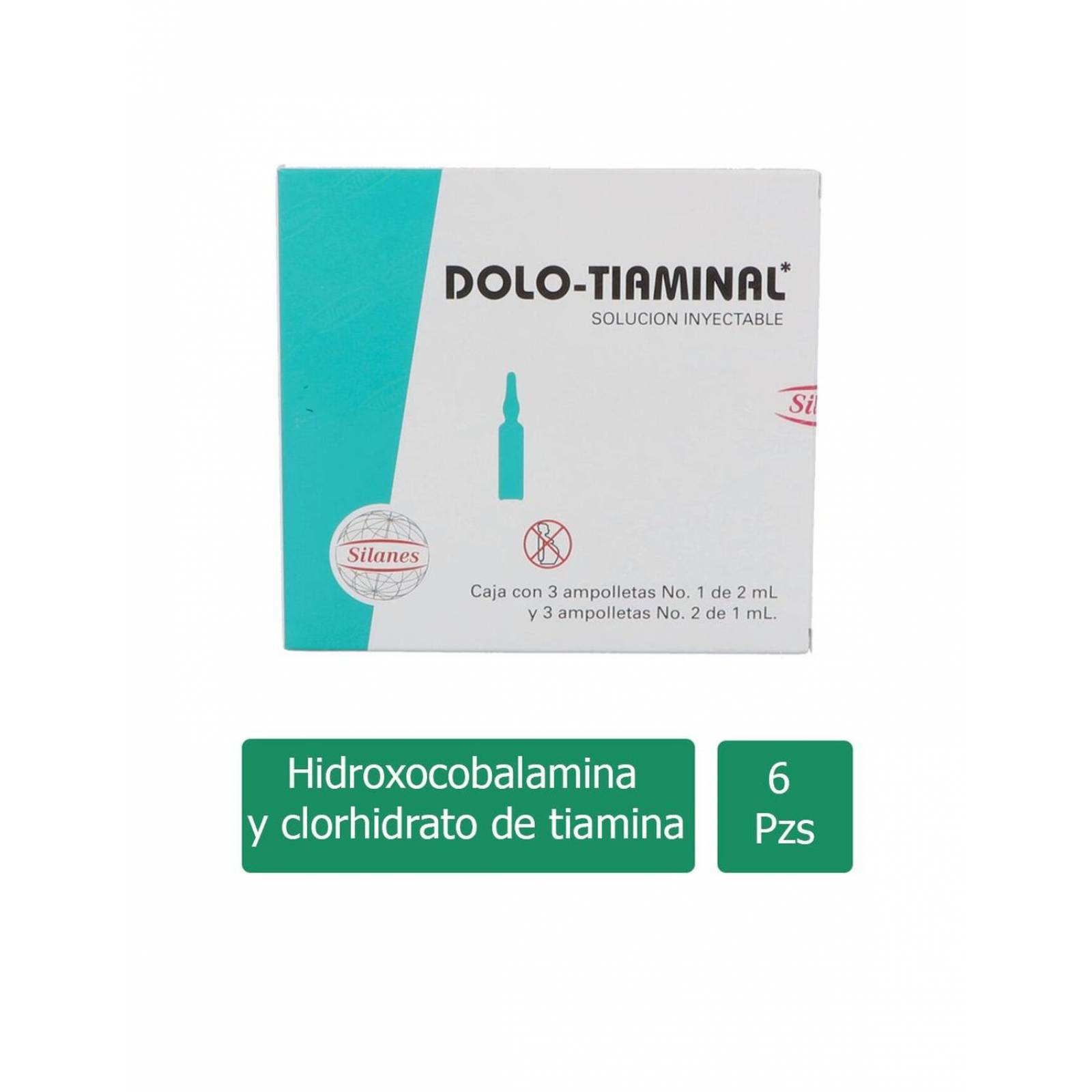 Dolo-Tiaminal Caja Con 3 Ampolleta No. 1 Con 2 mL y 3 Ampolletas No. 2 Con 1 mL 
