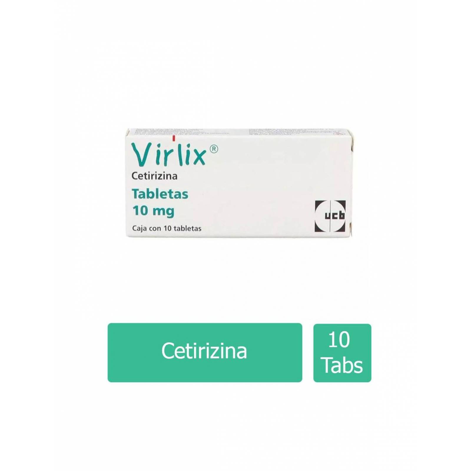 Virlix 10 mg Con 10 Tabletas 