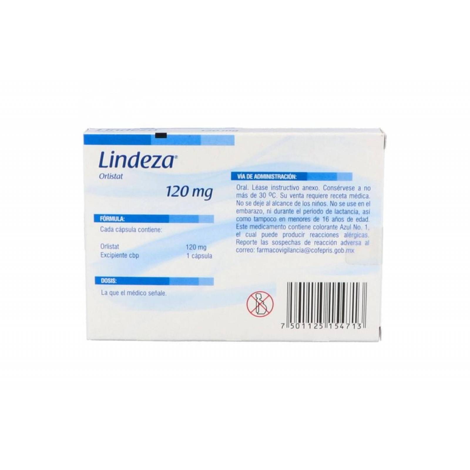 Lindeza 120 mg Caja Con 42 Cápsulas 