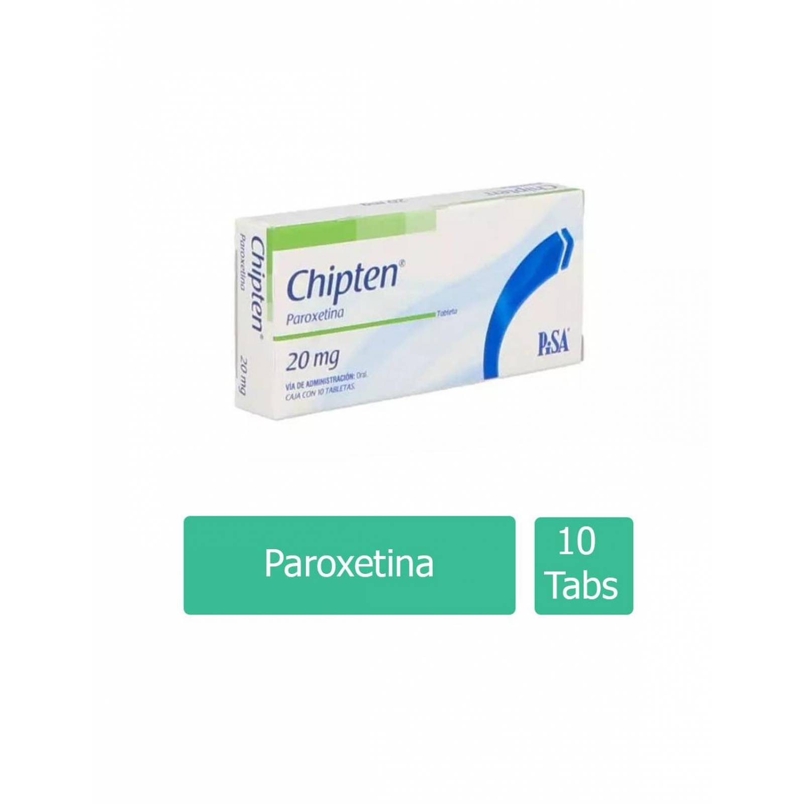 Chipten 20 mg Caja Con 10 Tabletas 