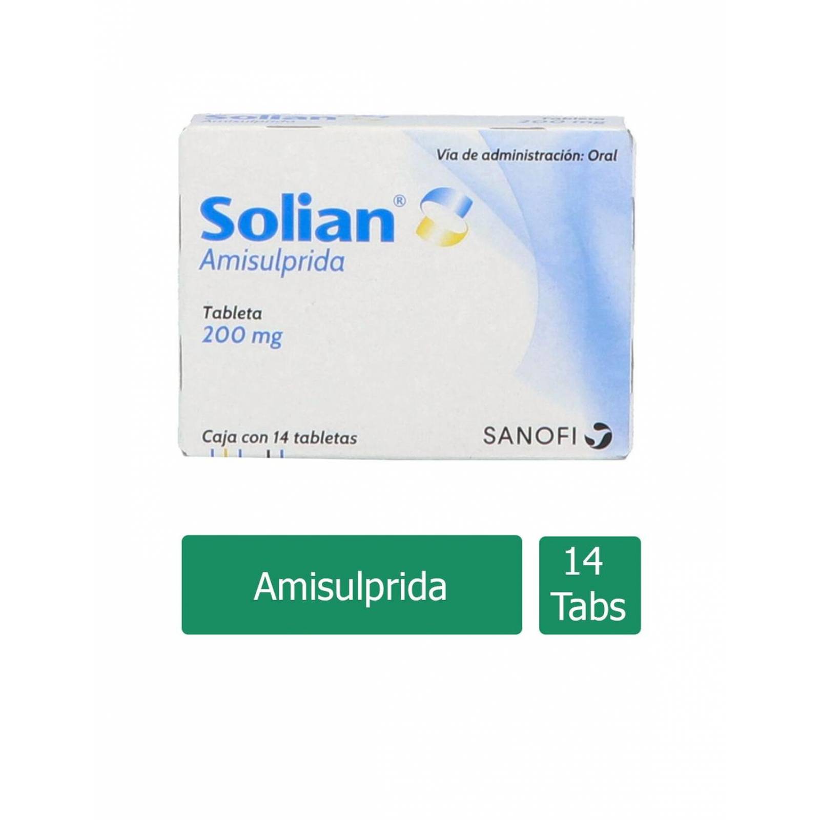 Solian 200 mg Caja con 14 Tabletas 