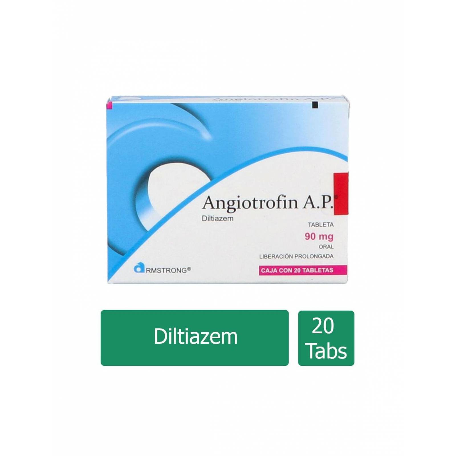Angiotrofin A.P 90 mg Caja Con 20 Tabletas 