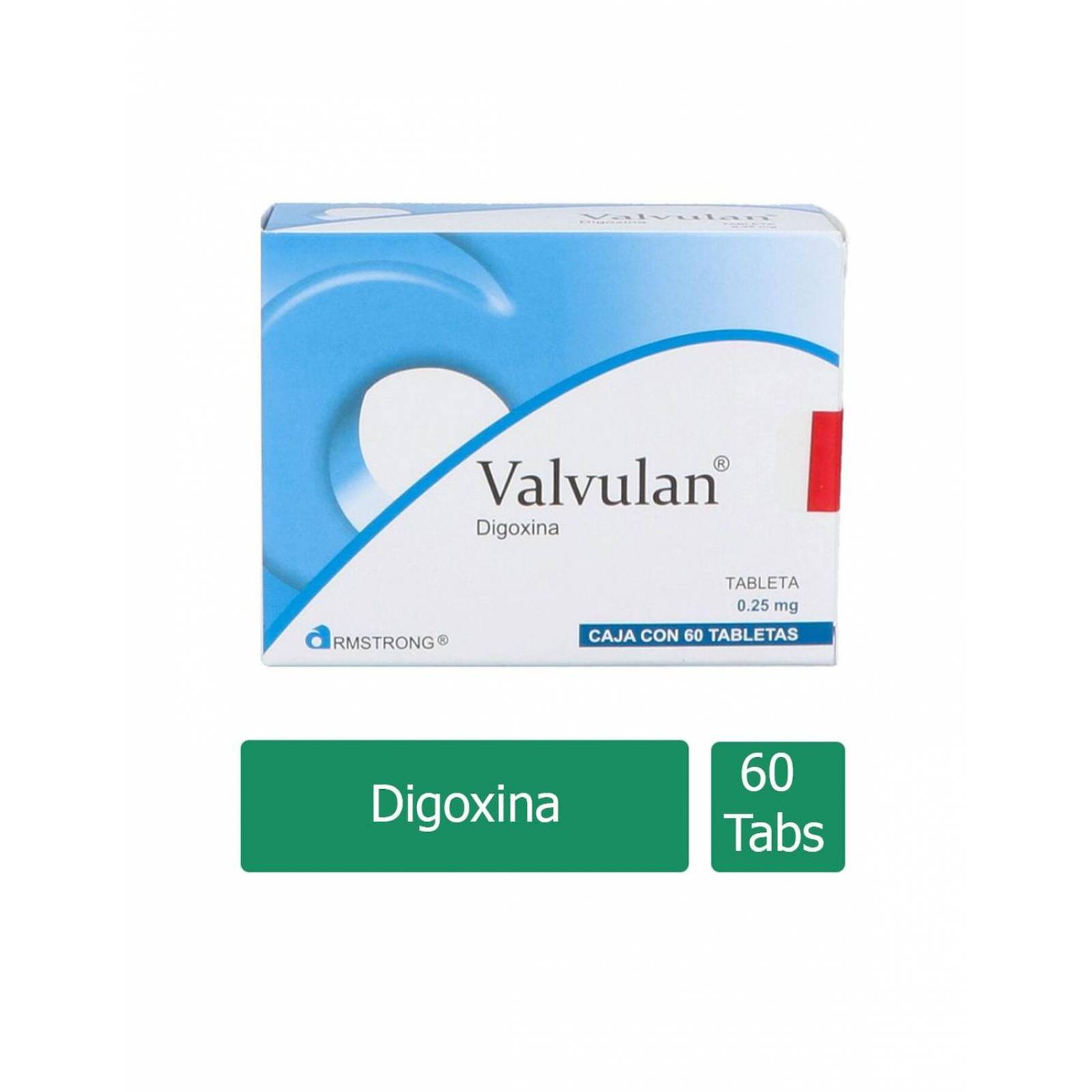 Valvulan 0.25 mg Caja Con 60 Tabletas 