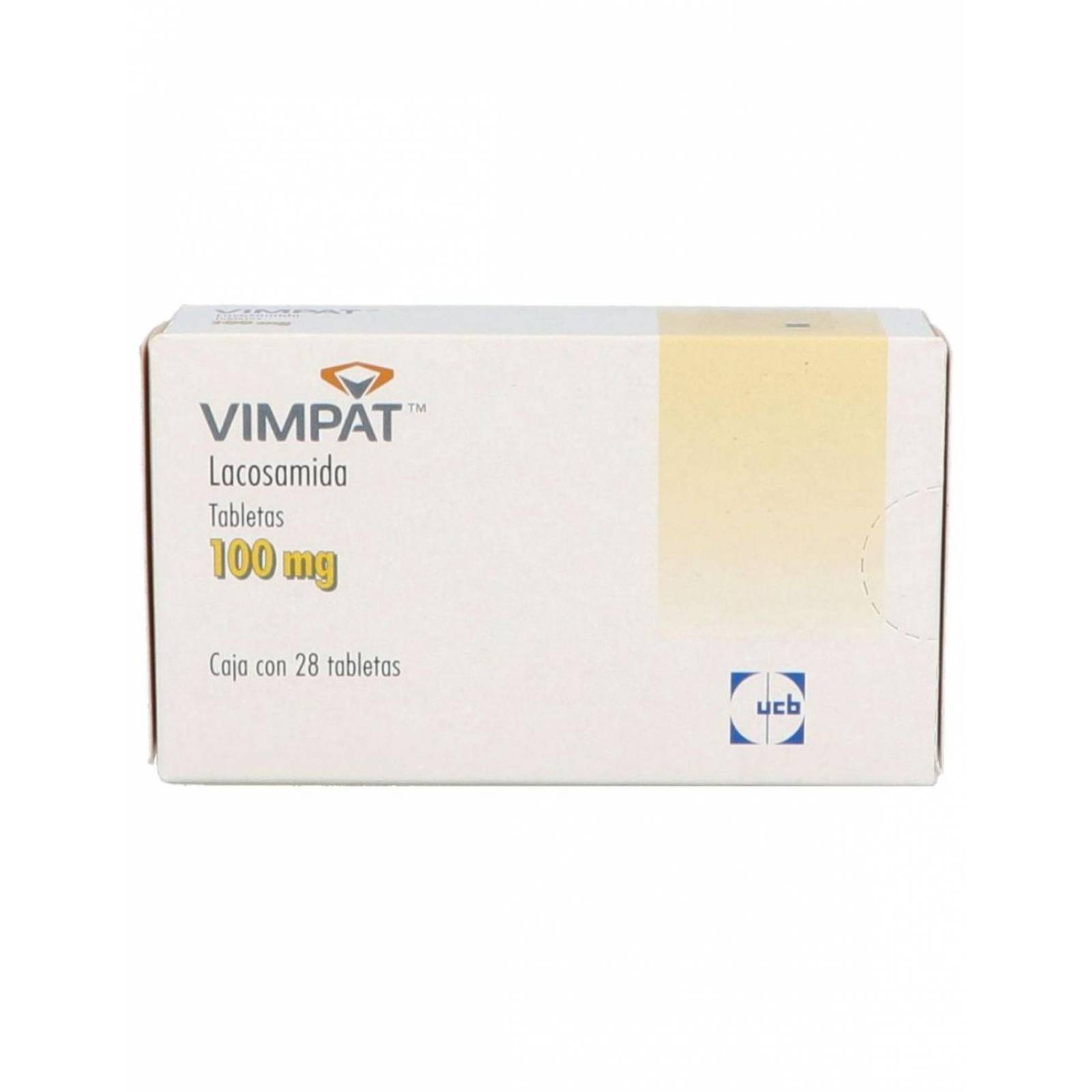 Vimpat 100 mg Caja con 28 Tabletas 