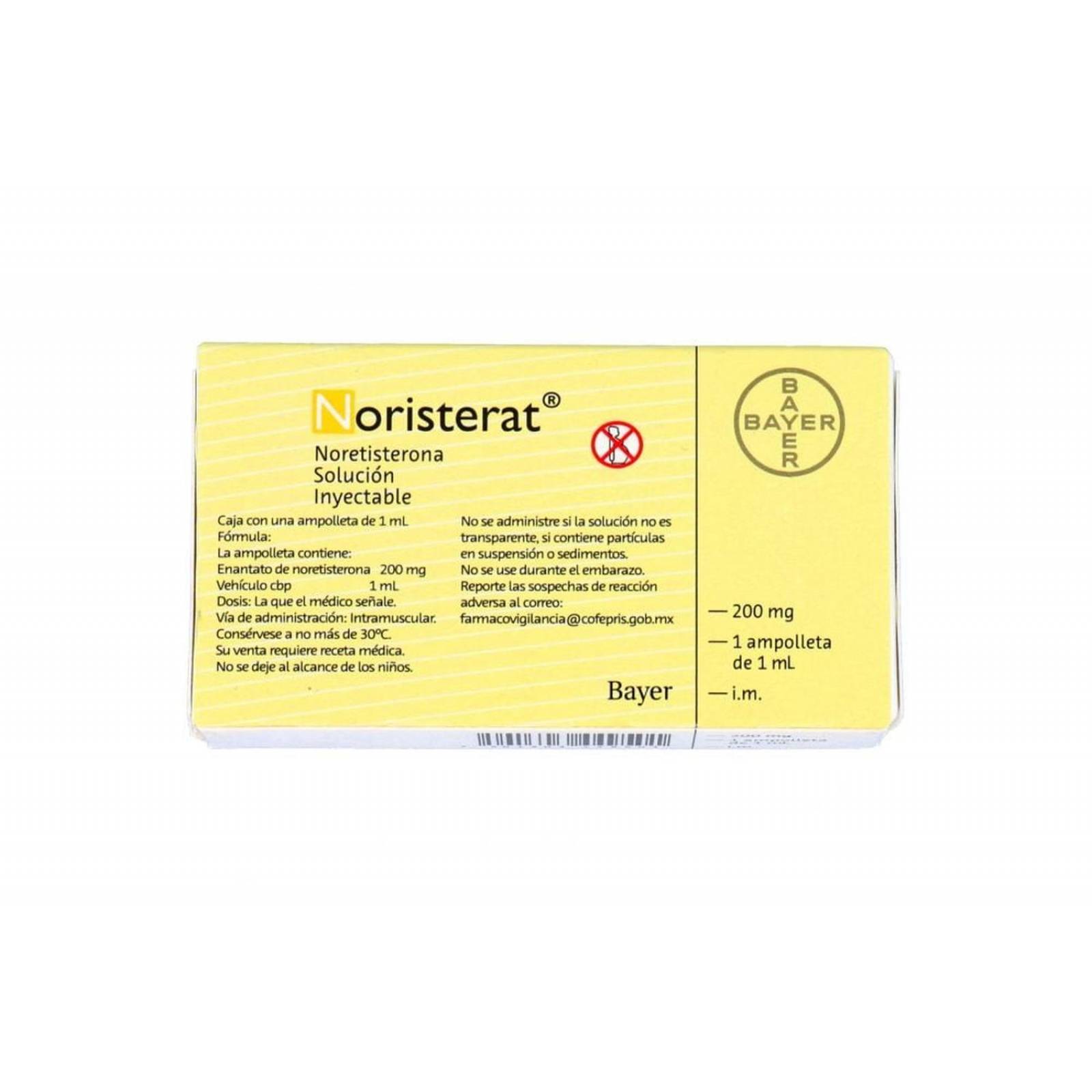 Noristerat 200 mg Caja Con 1 Ampolleta Con 1 mL 