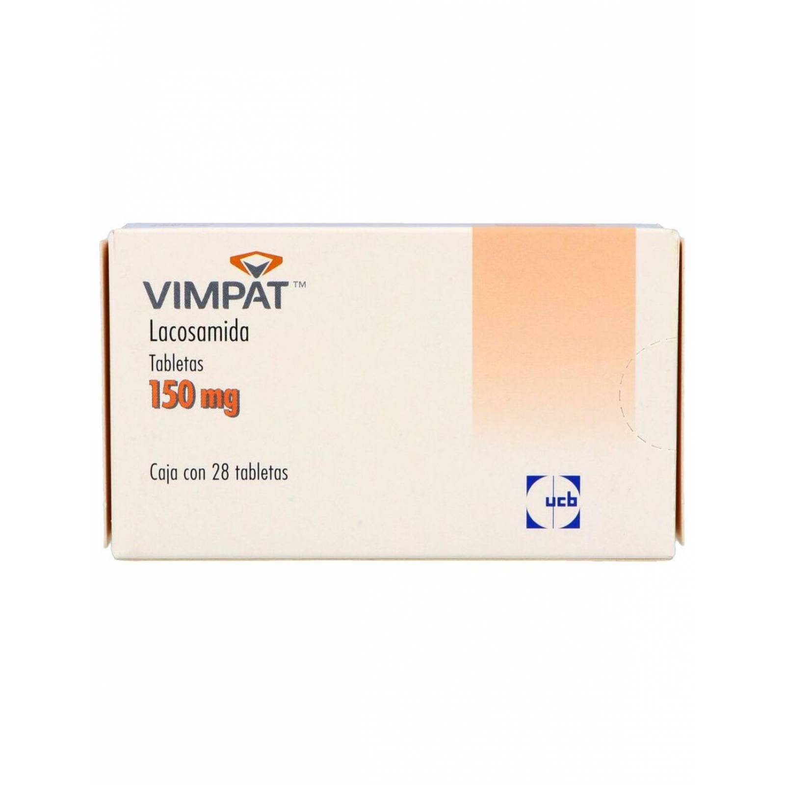Vimpat 150 mg Caja con 28 Tabletas 