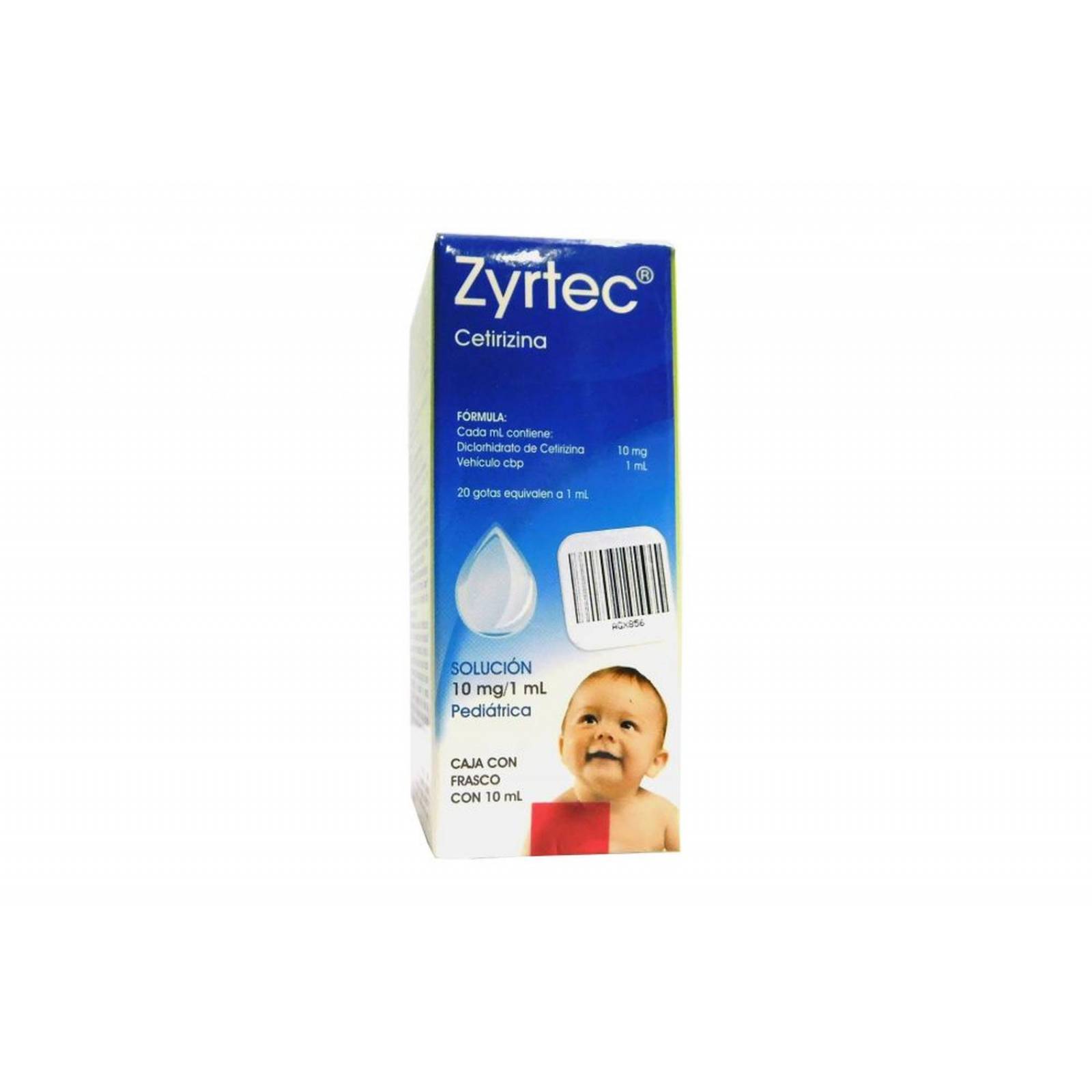 Zyrtec Solución 10mg/1mL Caja Con Frasco Con 10mL 
