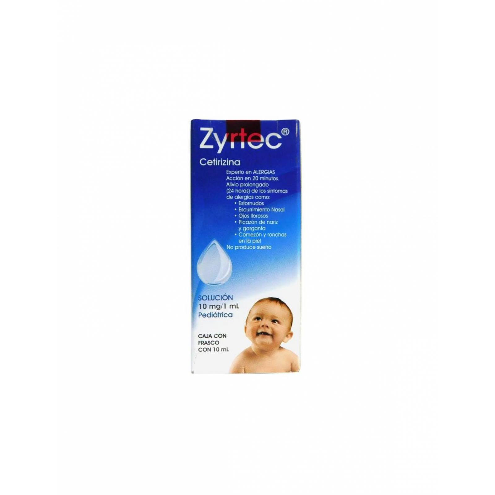Zyrtec Solución 10mg/1mL Caja Con Frasco Con 10mL 
