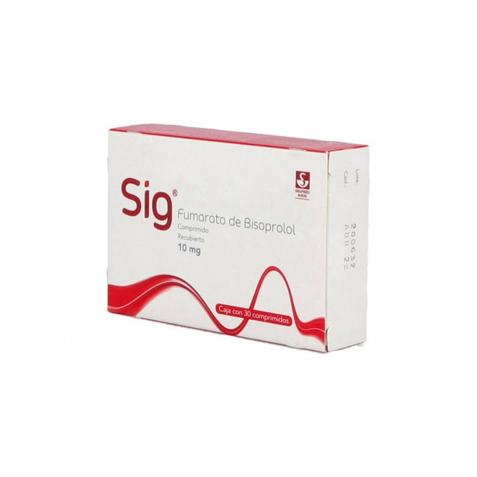 Sig 10 mg Caja con 30 Comprimidos 