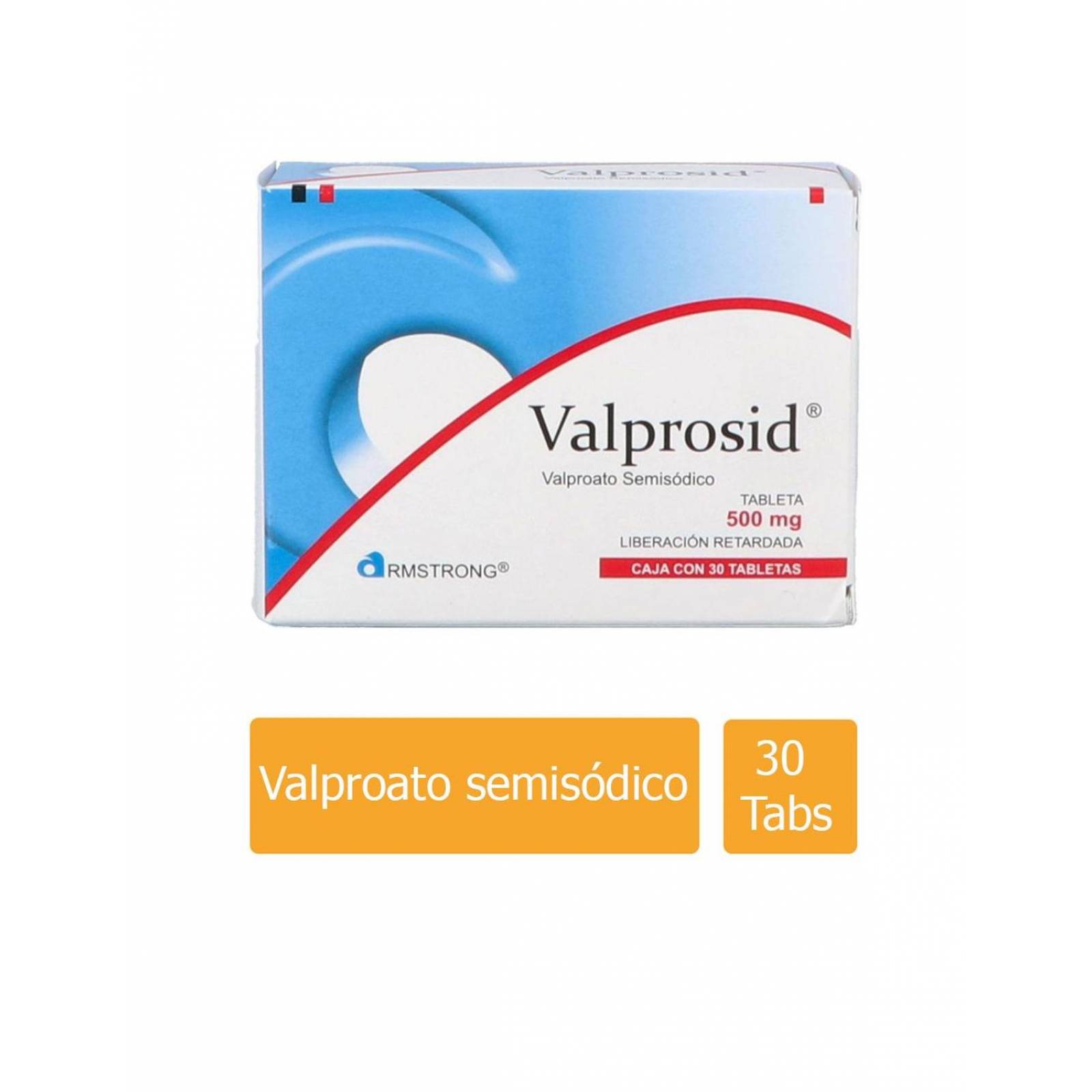 Valprosid 500 mg 30 Tabletas de Liberación Retardada 