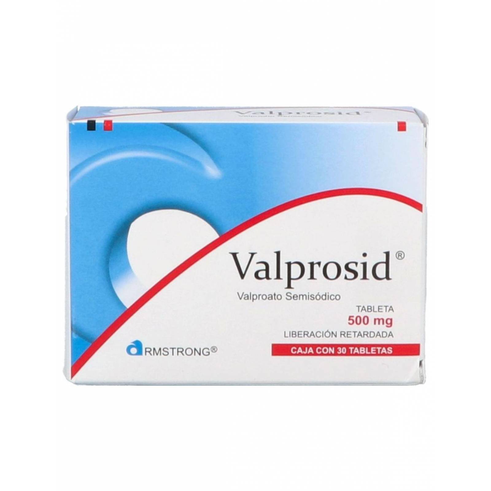 Valprosid 500 mg 30 Tabletas de Liberación Retardada 