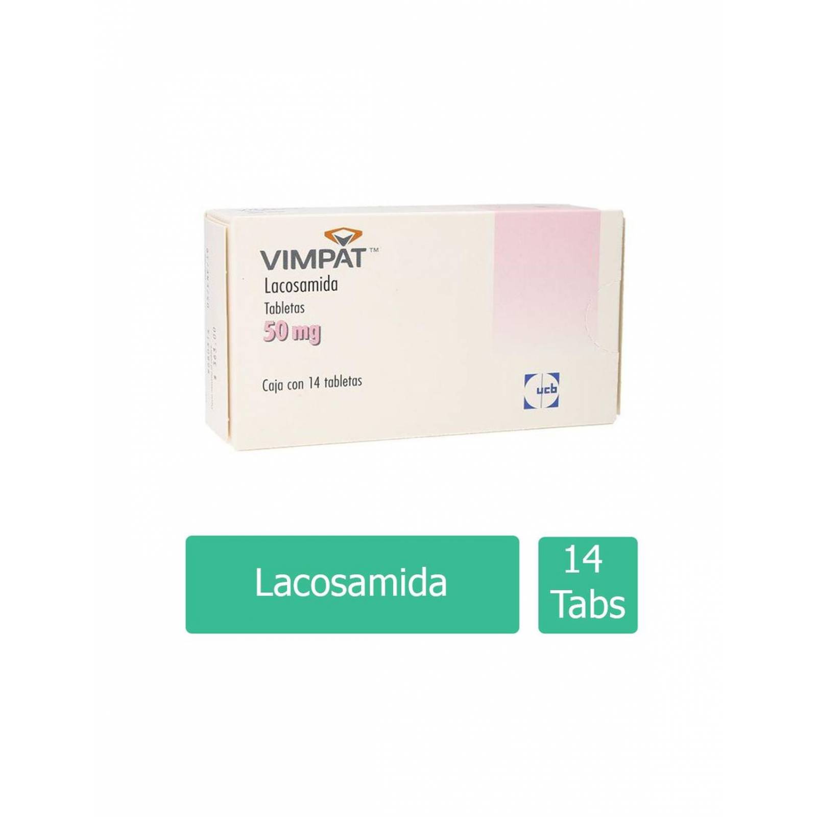 Vimpat 50 mg Caja Con 14 Tabletas 