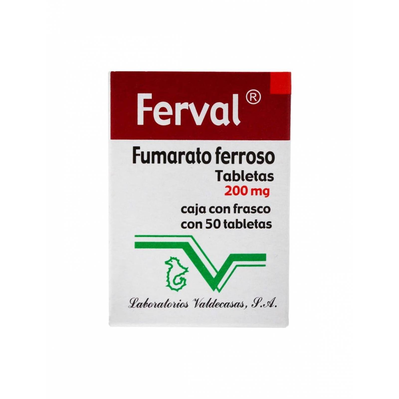 Ferval 200 mg Caja Con Frasco Con 50 Tabletas 