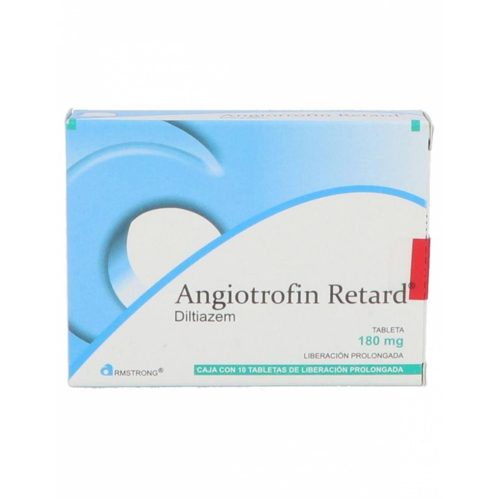 Angiotrofin Retard 180 mg Caja Con 10 Tabletas 