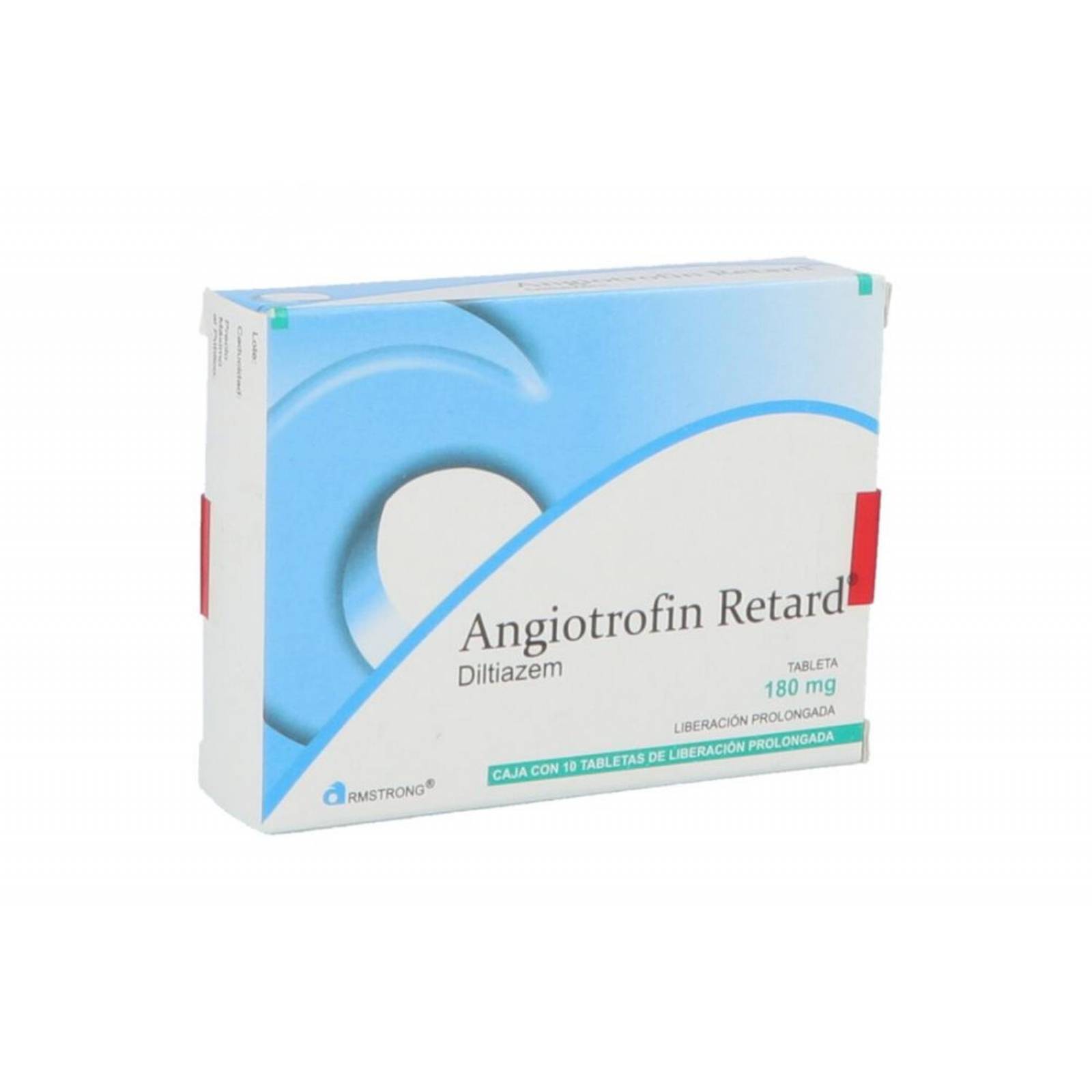 Angiotrofin Retard 180 mg Caja Con 10 Tabletas 