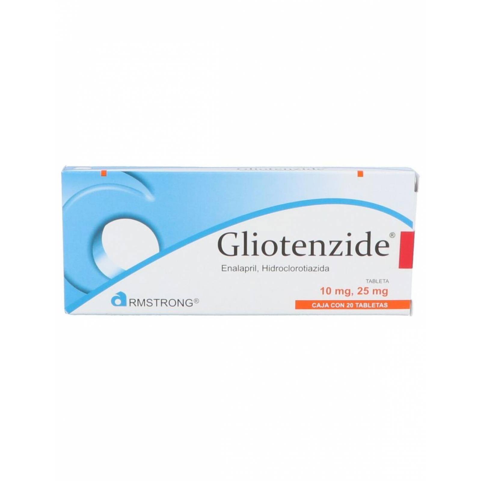 Gliotenzide 10 mg/25 mg Caja Con 20 Tabletas 