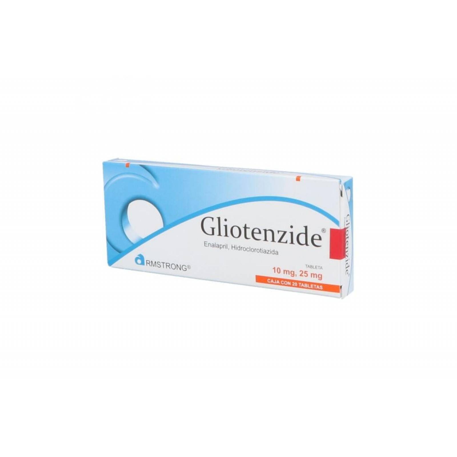 Gliotenzide 10 mg/25 mg Caja Con 20 Tabletas 