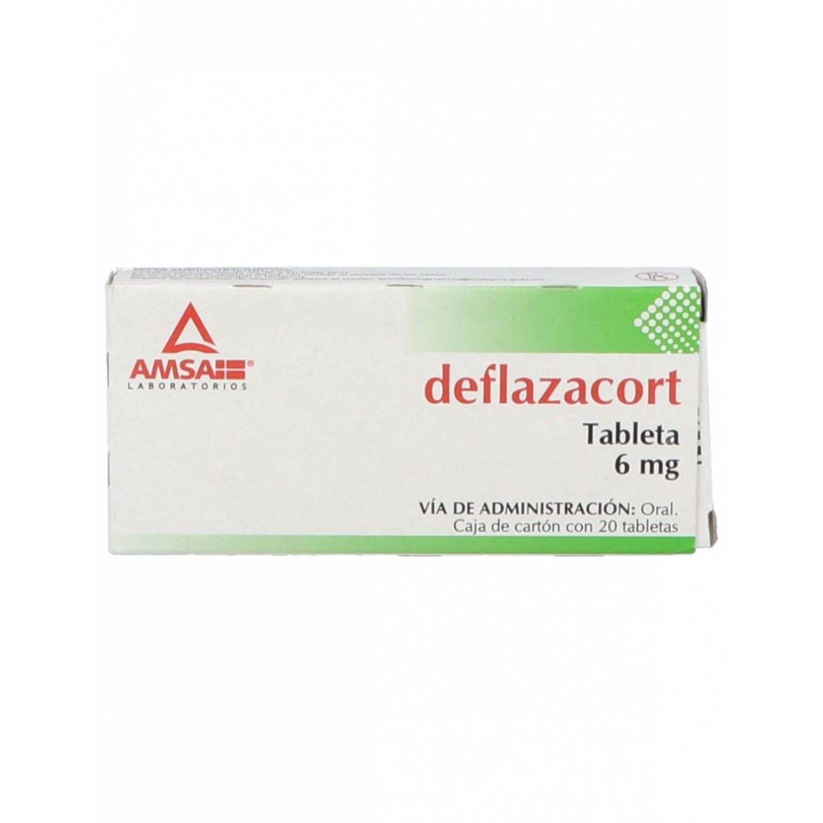 Deflazacort 6 mg Caja Con 20 Tabletas 