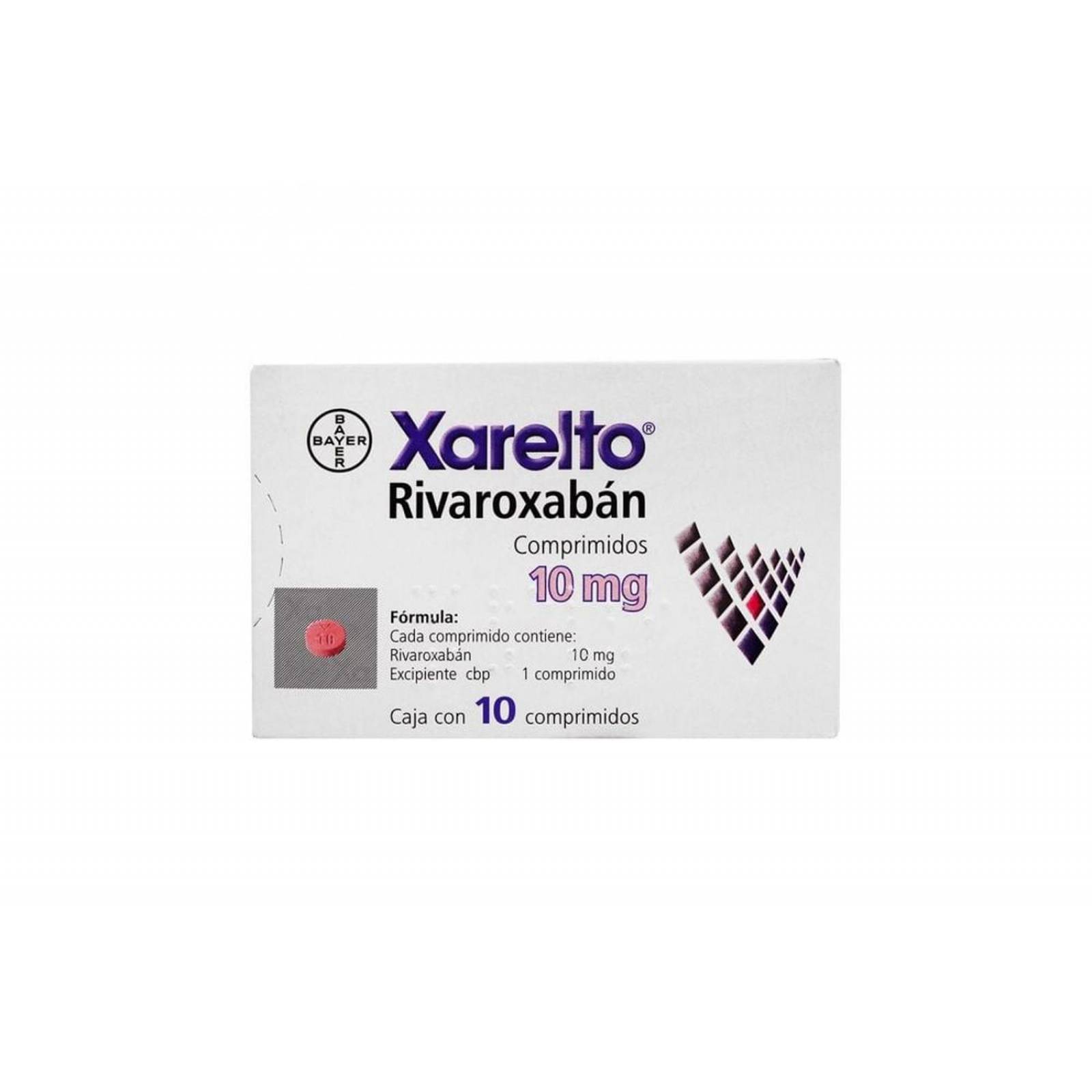 Xarelto 10 mg Caja con 10 Comprimidos - RX 