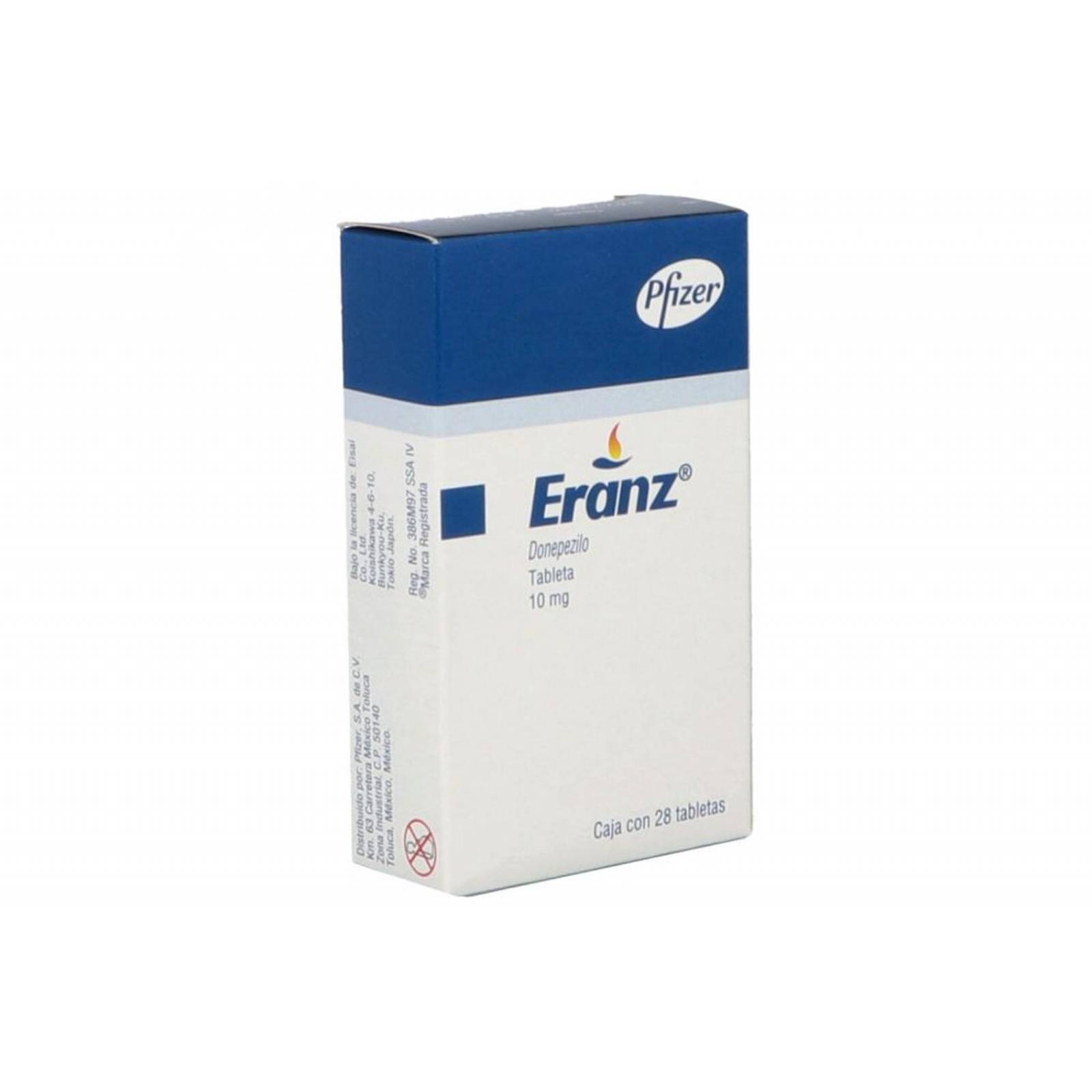 Eranz 10 mg Caja 28 Tabletas 