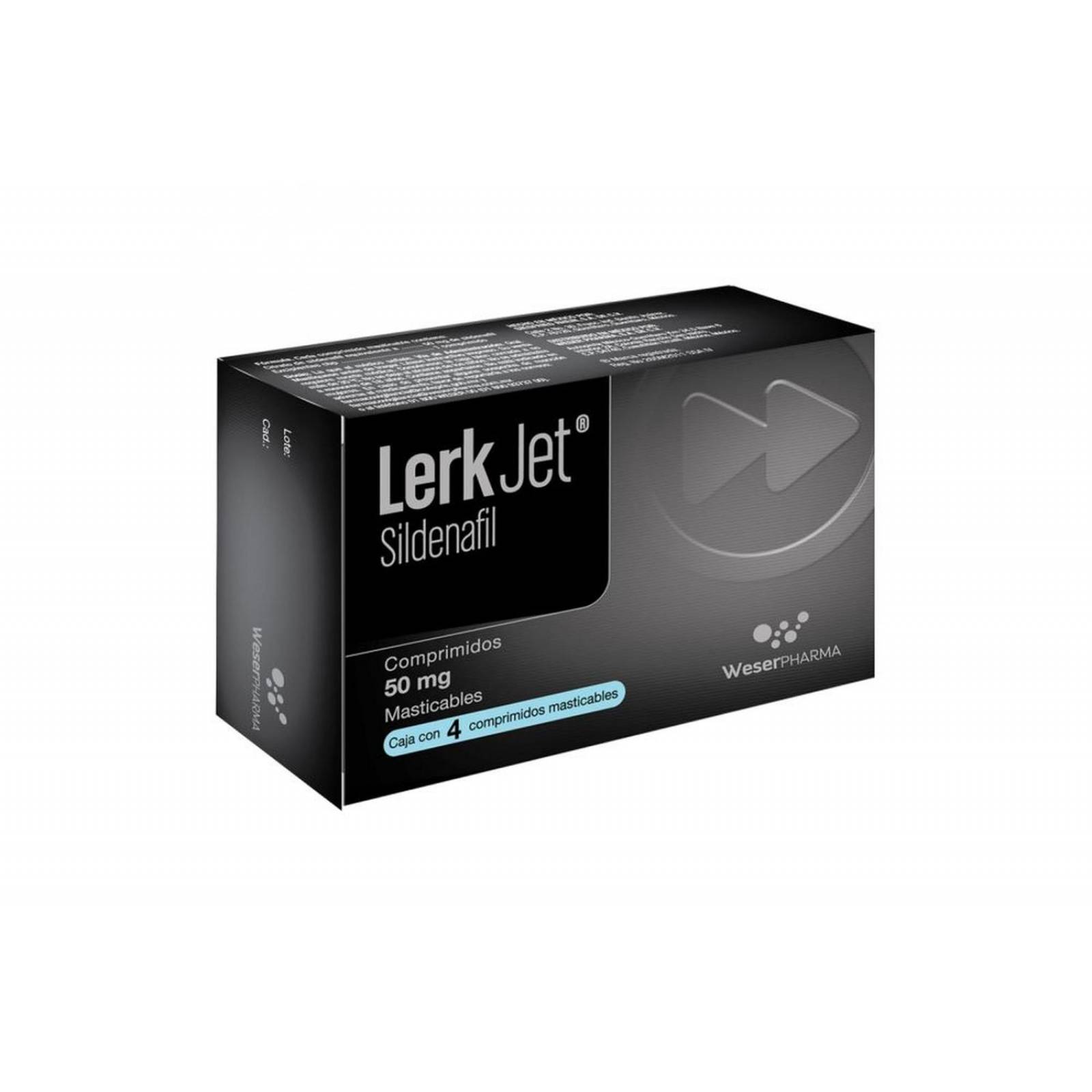 Lerk Jet 50 mg Caja Con 4 Comprimidos 