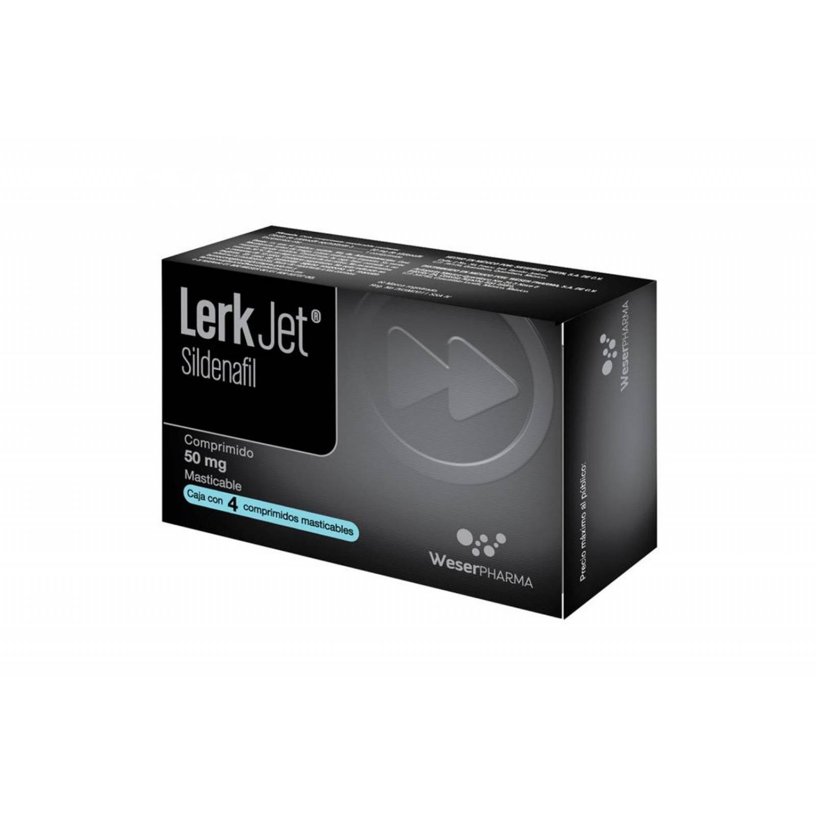 Lerk Jet 50 mg Caja Con 4 Comprimidos 