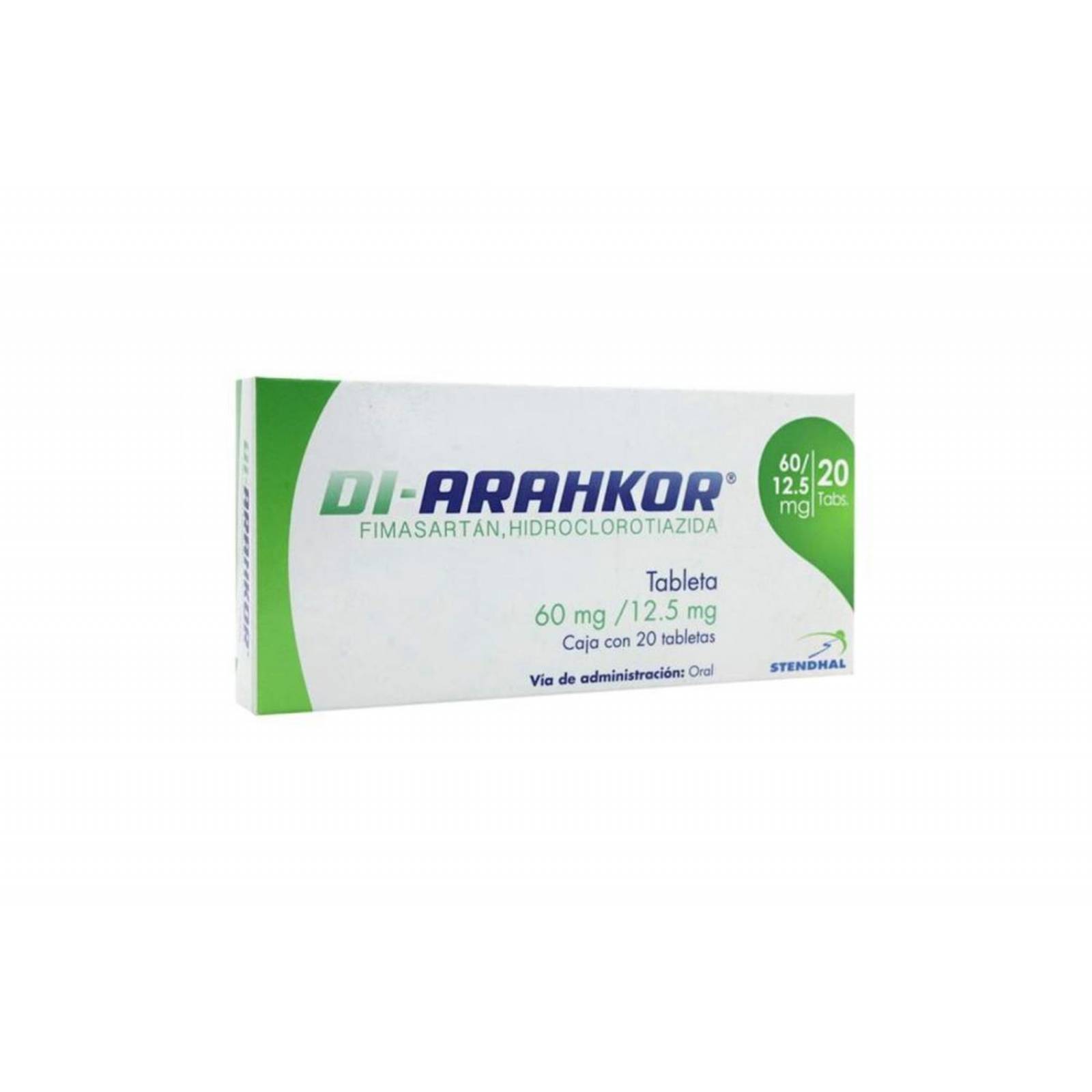 Di Arahkor 60 mg/12.5 mg Caja Con 20 Tabletas 