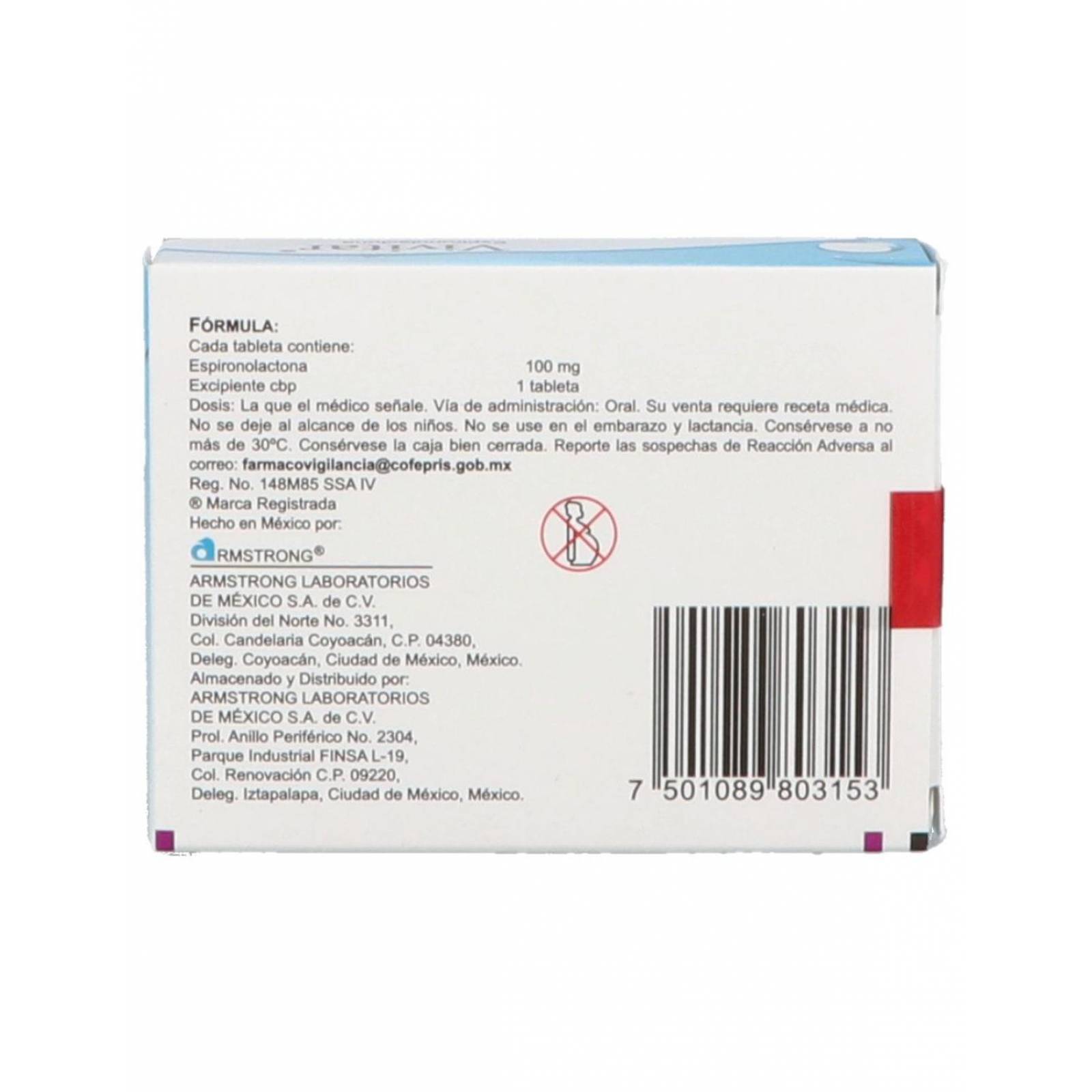 Vivitar 100 mg Caja Con 30 Tabletas 