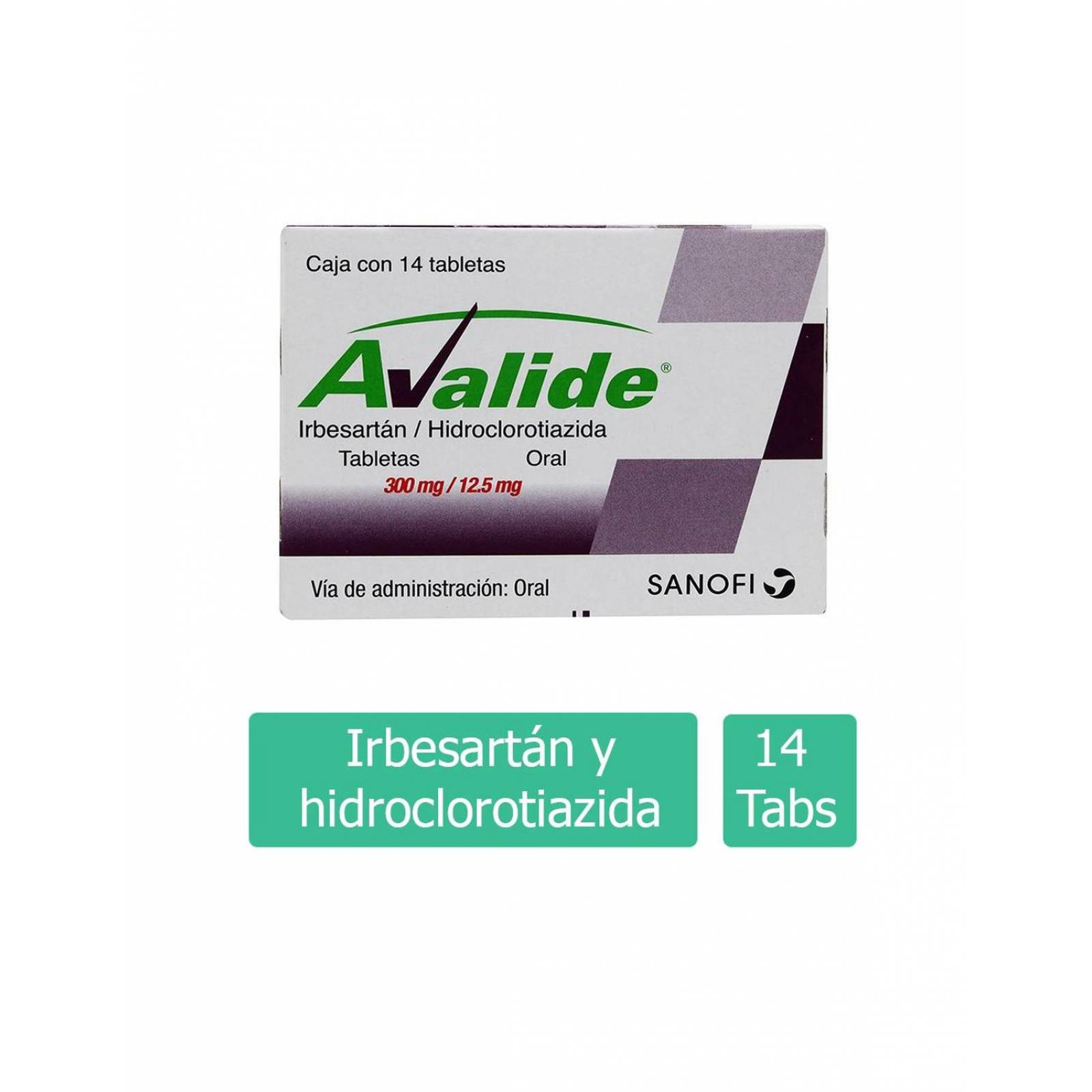 Avalide 300 mg / 12.5 mg Caja Con 14 Tabletas 