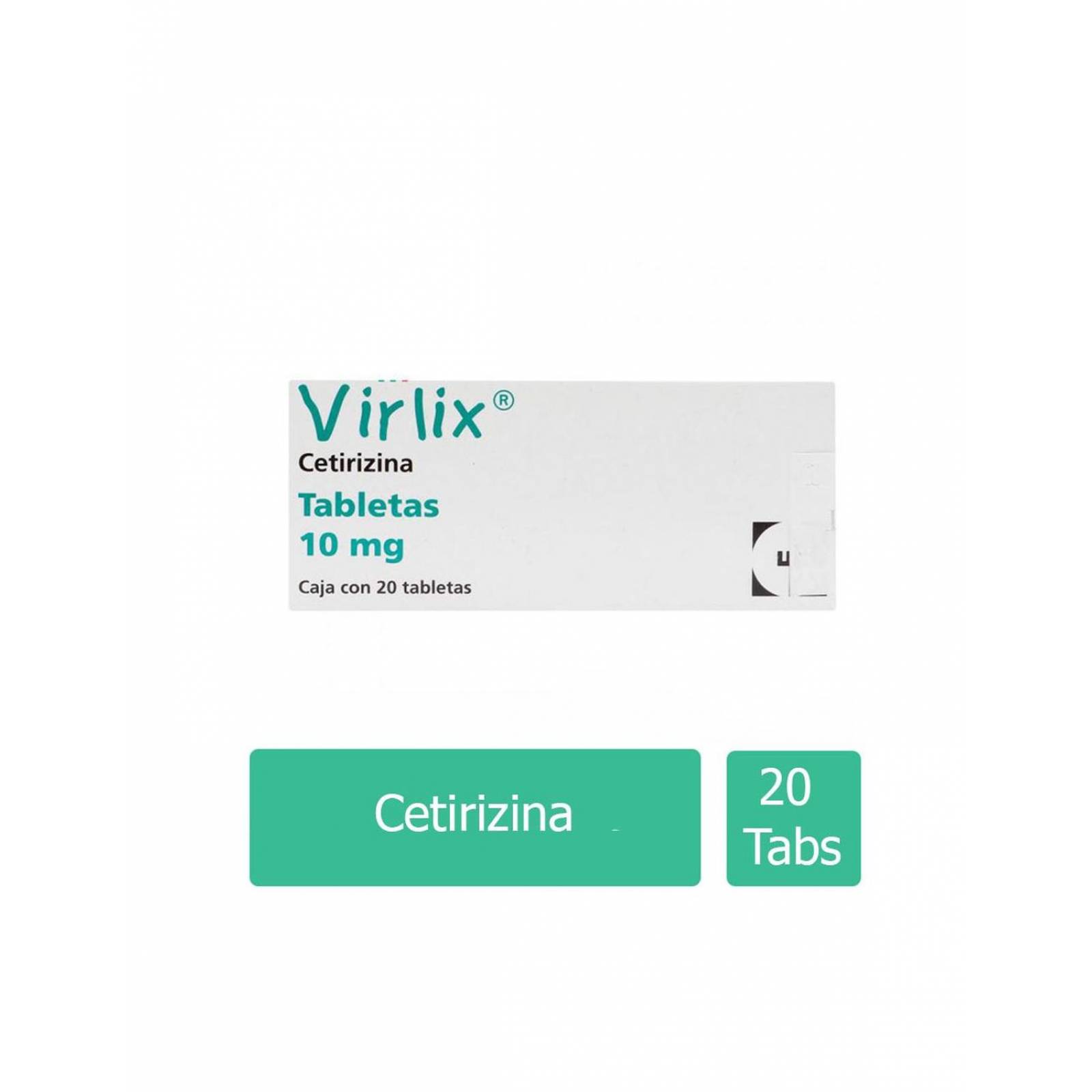 Virlix 10 mg Con 20 Tabletas 