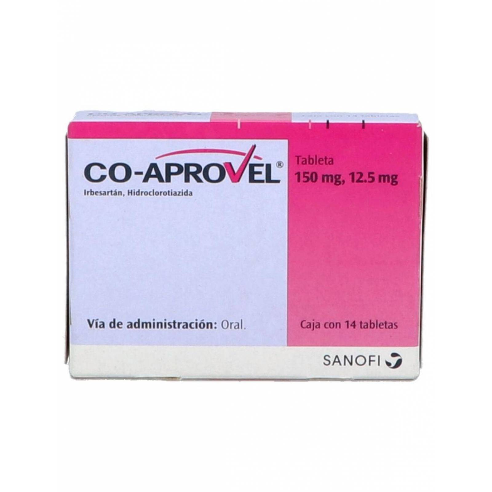 CoAprovel 150 mg / 12.5 mg Caja Con 14 Tabletas 