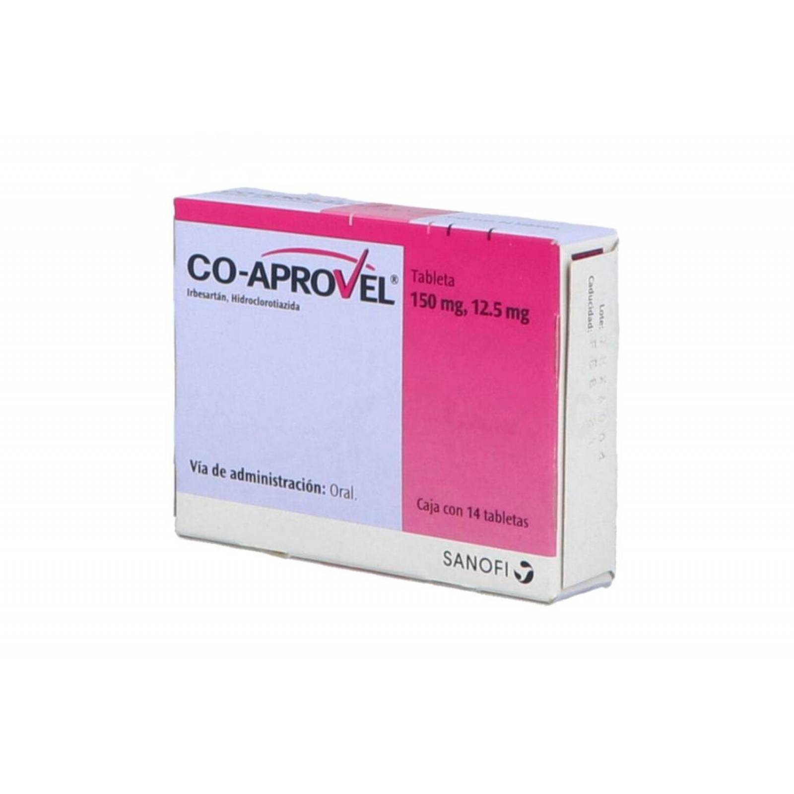 CoAprovel 150 mg / 12.5 mg Caja Con 14 Tabletas 