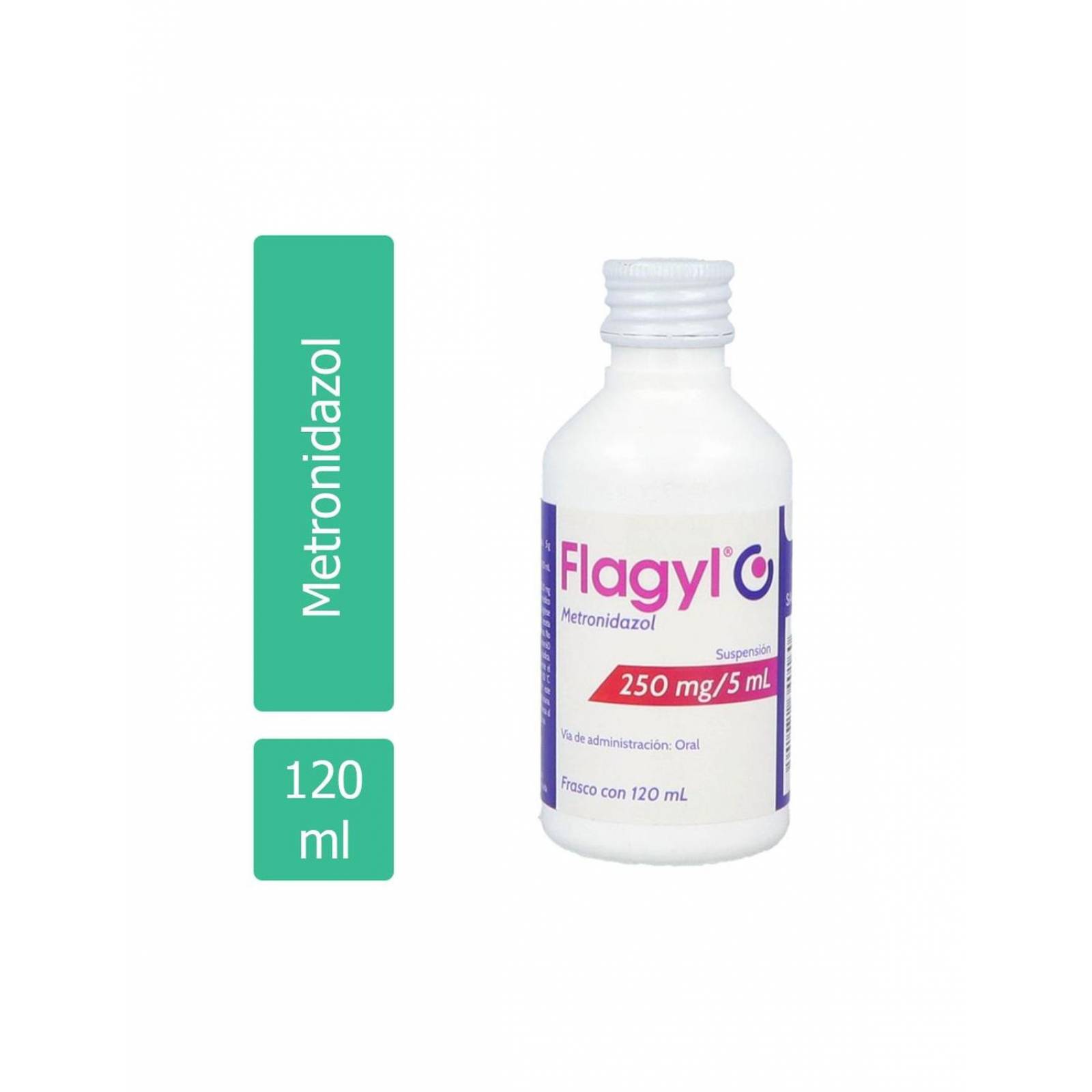 Flagyl Suspensión 250mg/5mL Frasco Con 120mL 