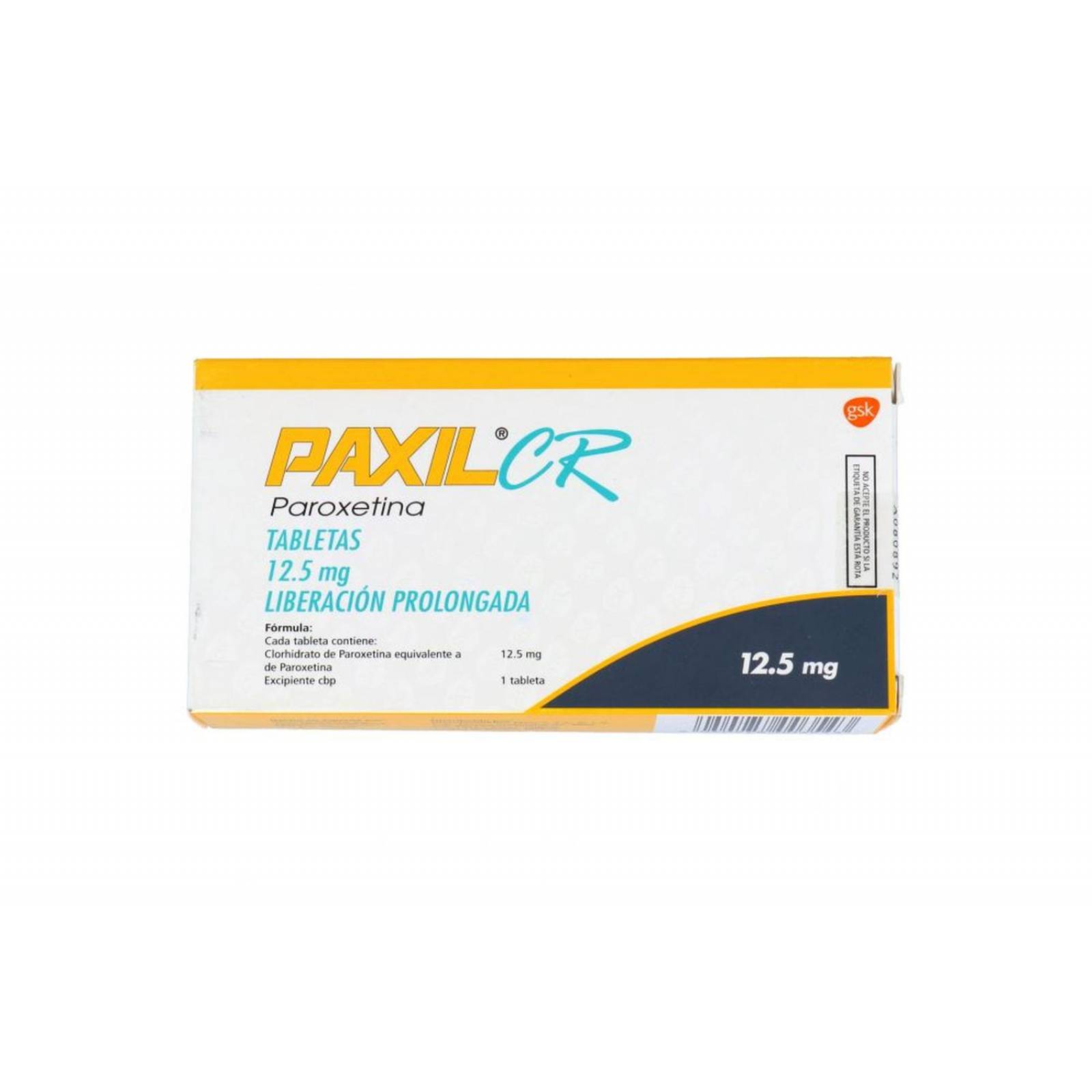 Paxil CR 12.5 mg Caja Con 10 Tabletas 