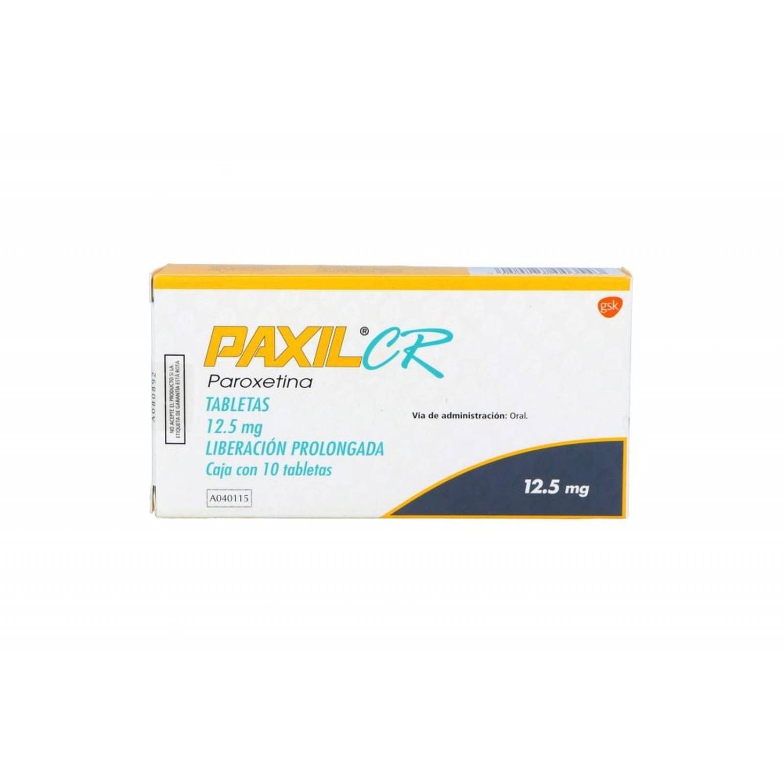 Paxil CR 12.5 mg Caja Con 10 Tabletas 