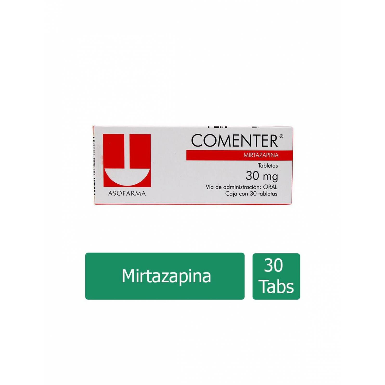 Comenter 30 mg Caja Con 30 Comprimidos 