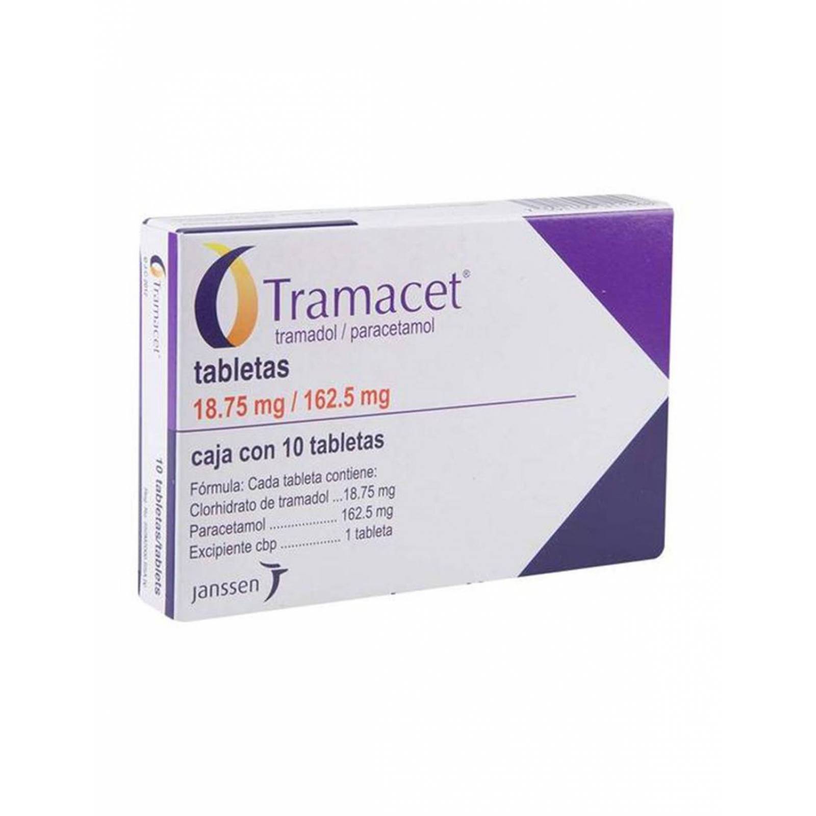 Tramacet 18.75 mg/162.5 mg Caja Con 10 Tabletas 