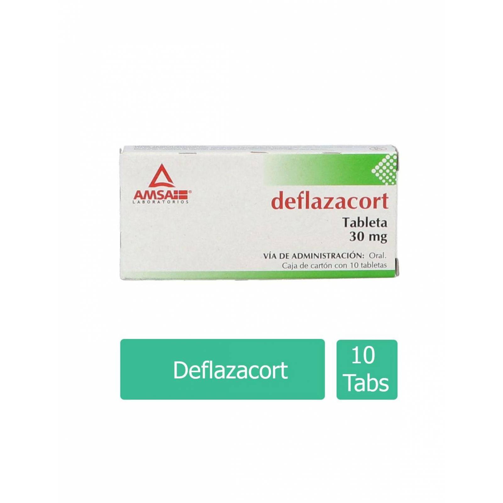 Deflazacort 30 mg Caja Con 10 Tabletas 