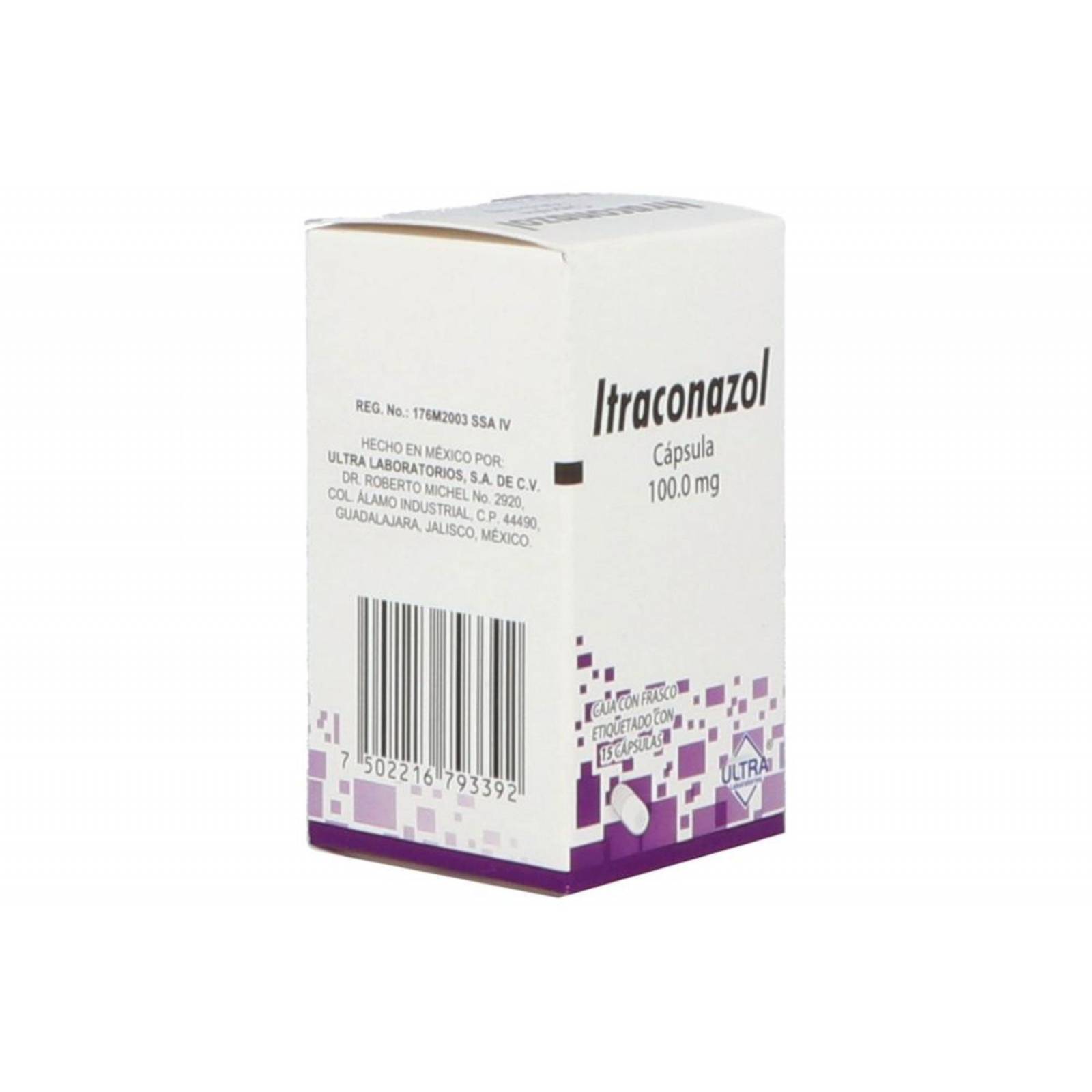 Itraconazol 100 mg 15 Cápsulas 