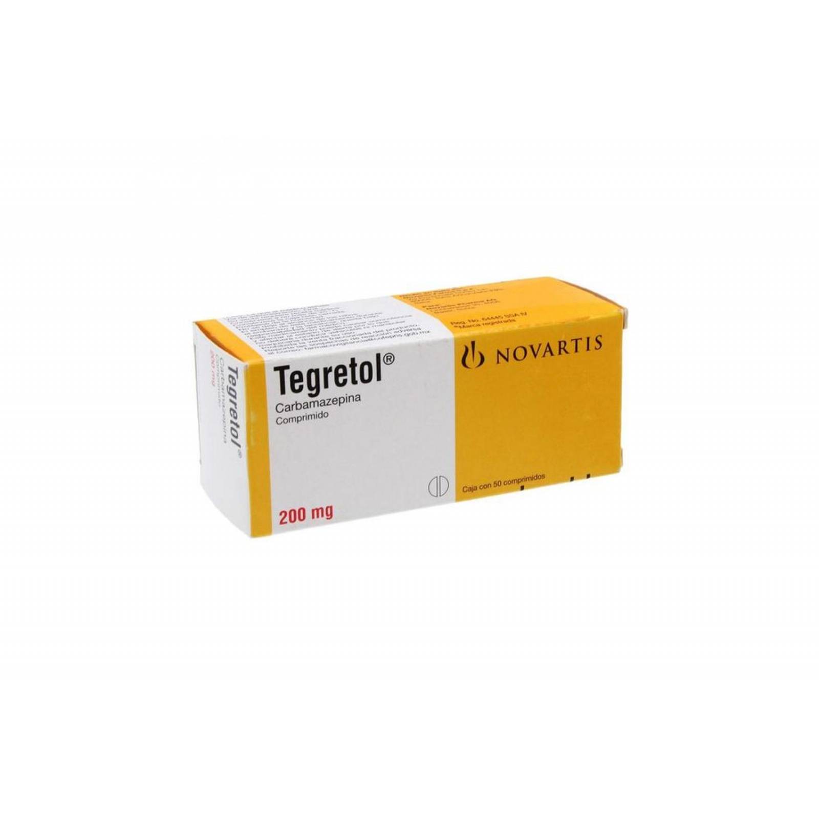 Tegretol 200 mg Caja Con 50 Comprimidos 