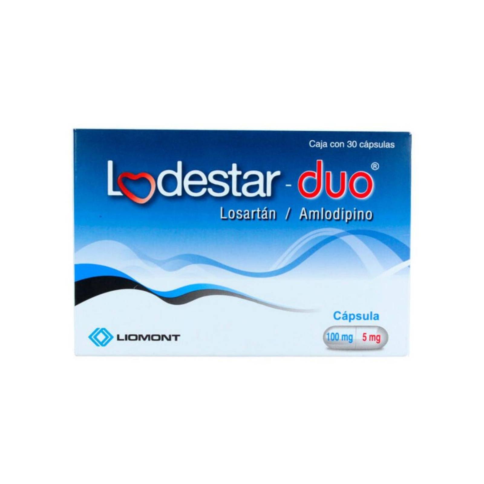 Lodestar Duo 100 mg/5 mg Caja Con 30 Cápsulas 