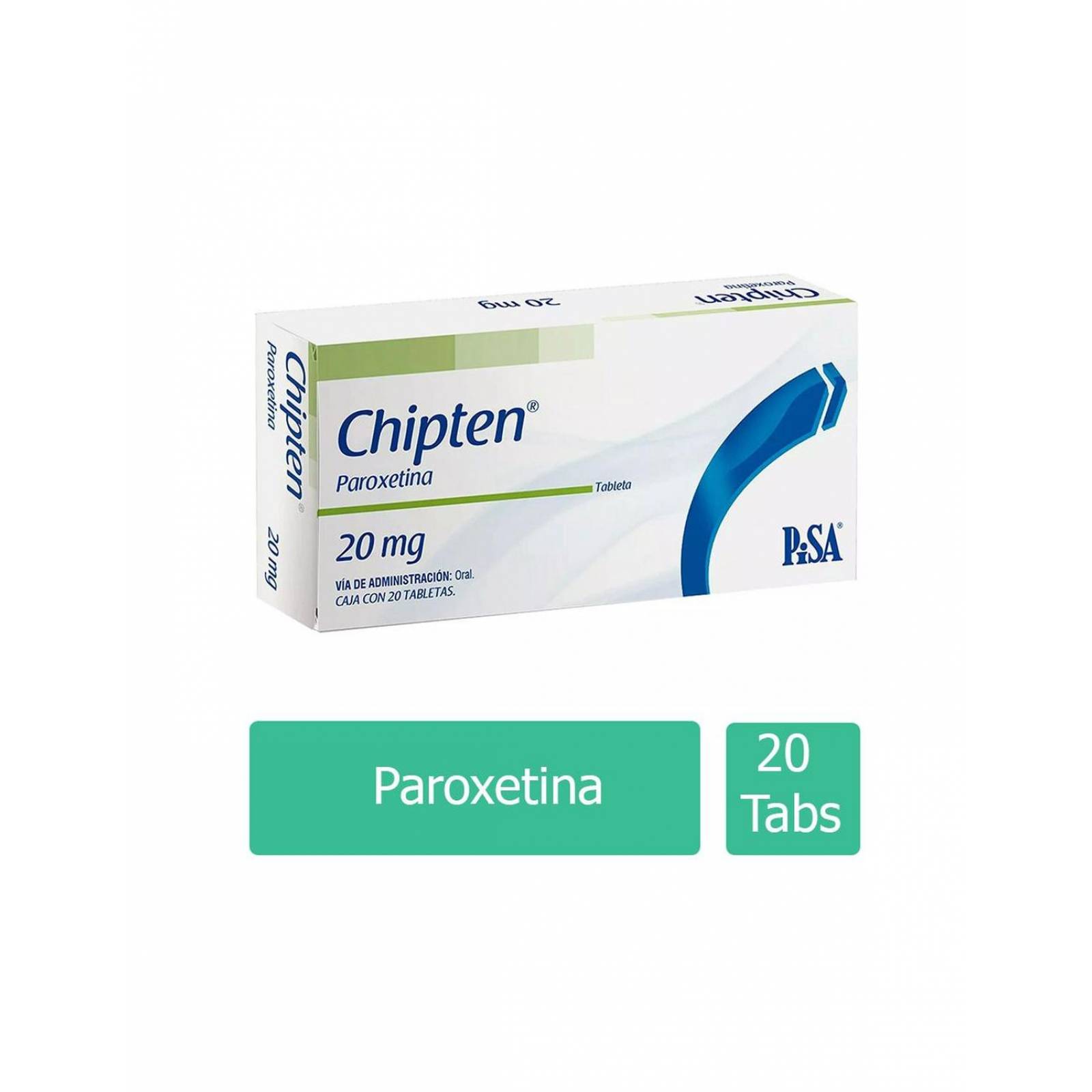 Chipten 20 mg Caja Con 20 Tabletas 