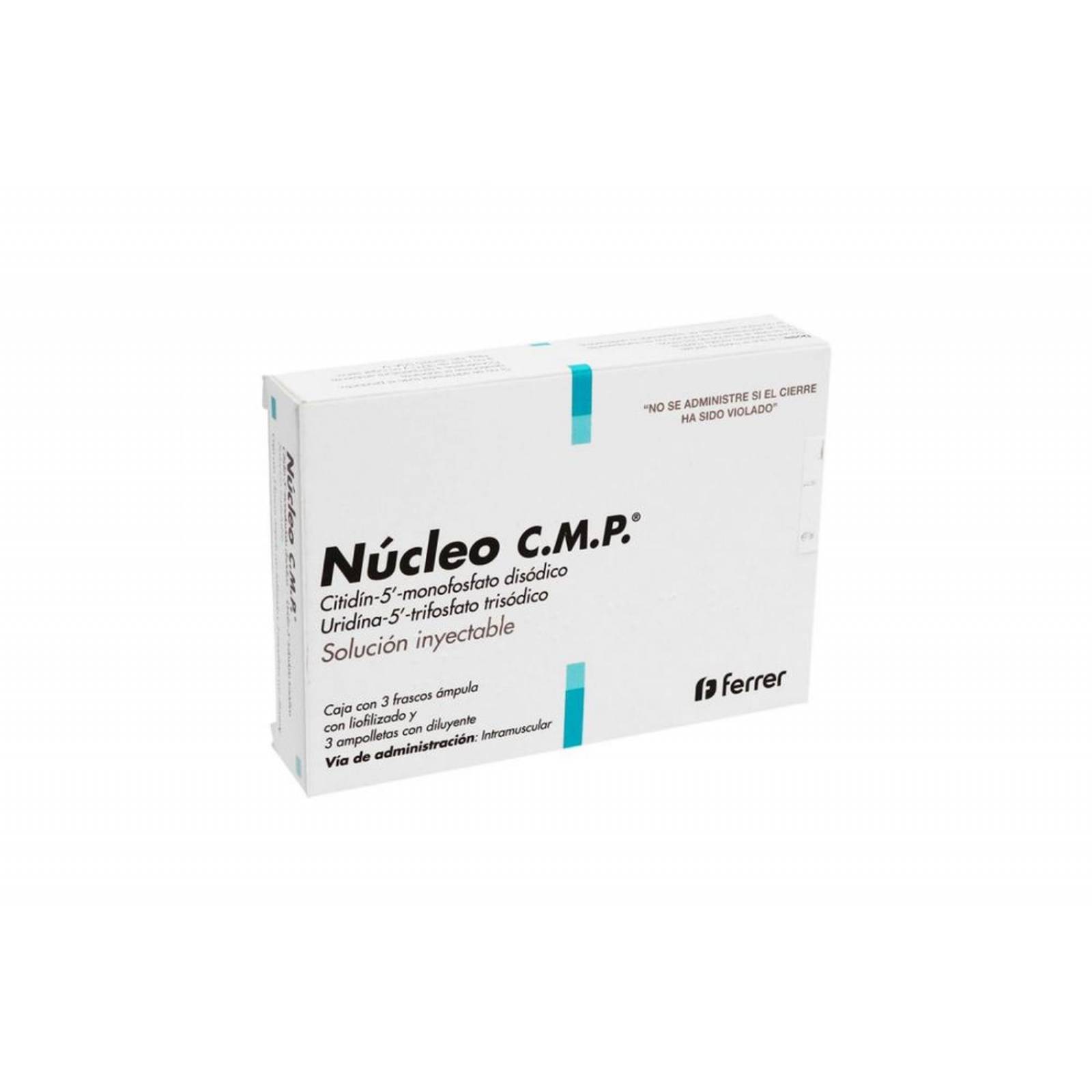 Núcleo C.M.P Caja Con Con 3 Frascos Ámpula 