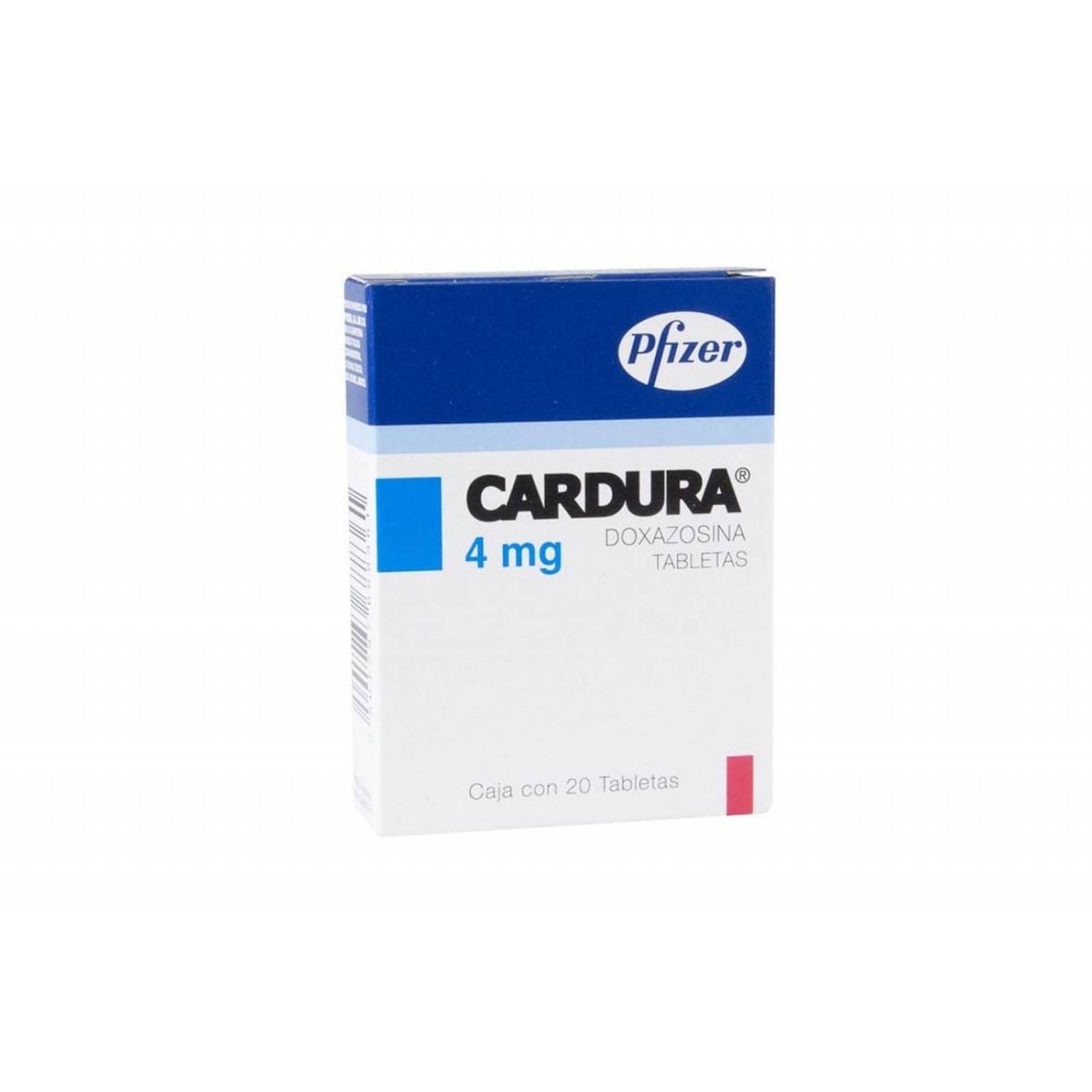 Cardura 4 Mg Caja Con 20 Tabletas 