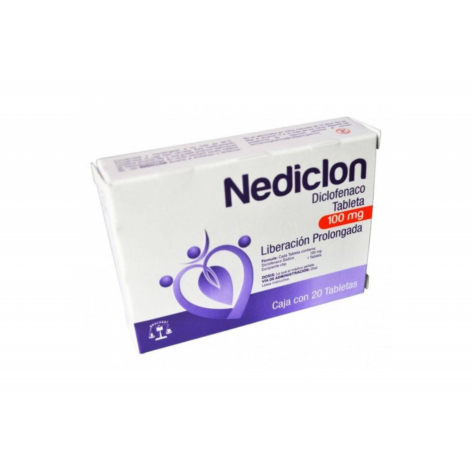 Nediclon 100 mg Caja Con 20 Tabletas 