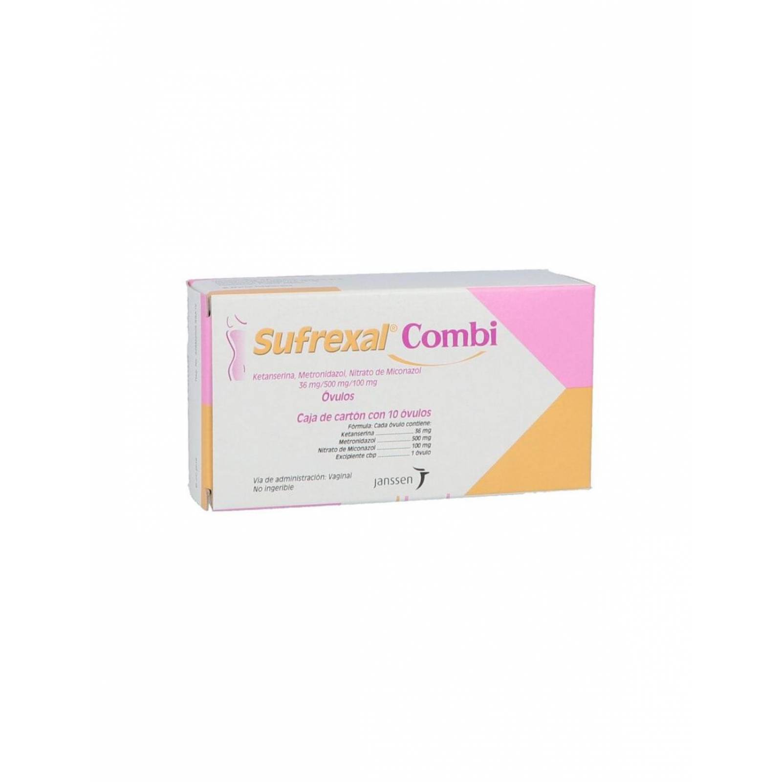 Sufrexal Combi 36 mg / 500 mg / 100 mg Caja Con 10 Óvulos 