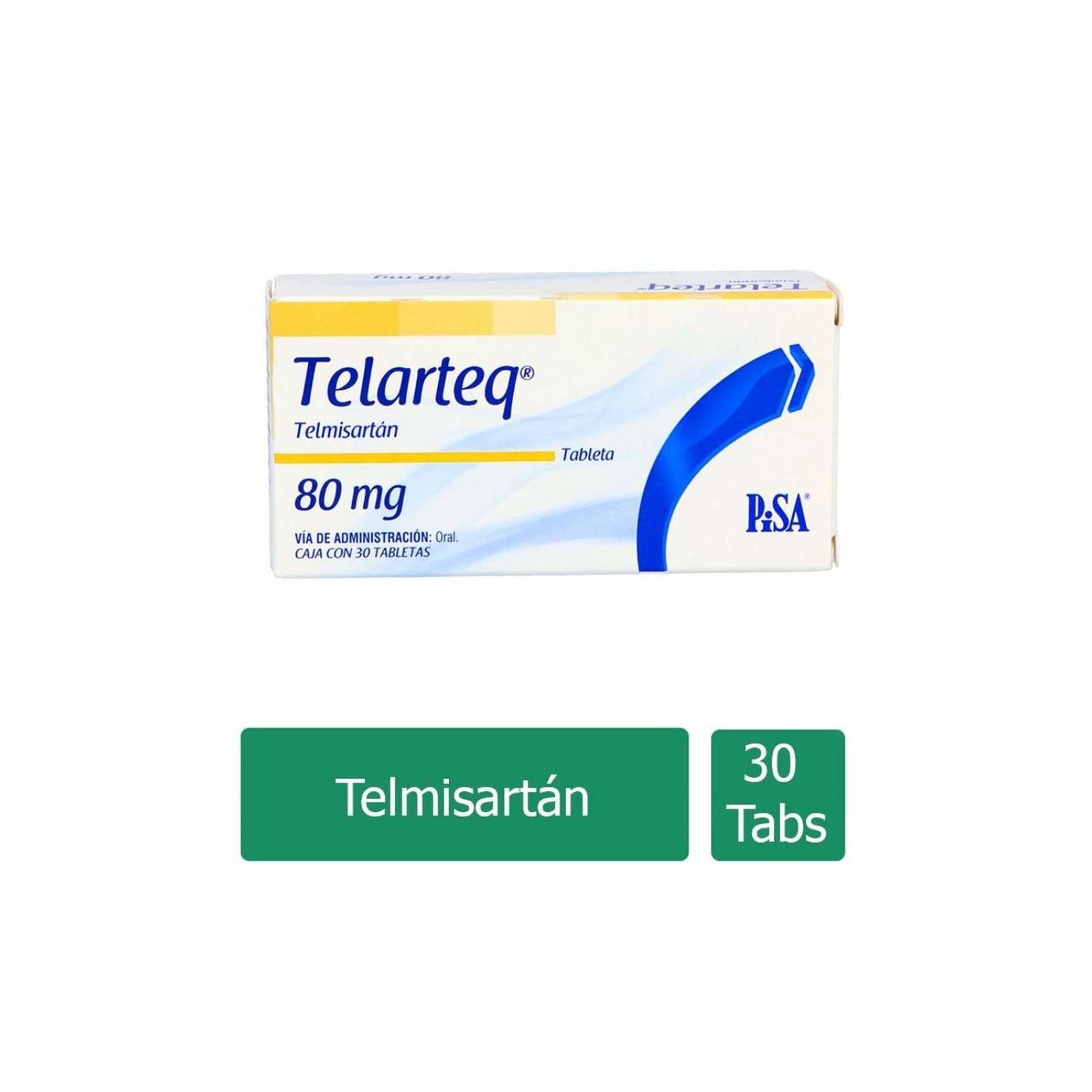 Telarteq 80 mg Caja Con 30 Tabletas 