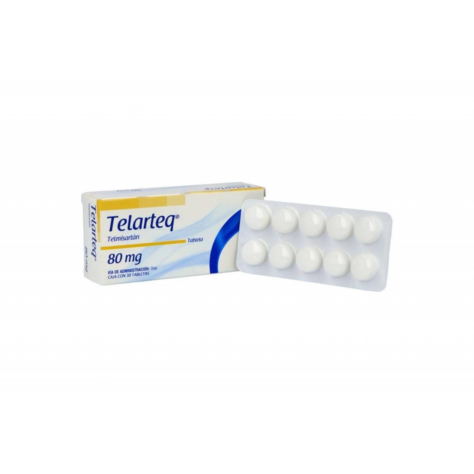 Telarteq 80 mg Caja Con 30 Tabletas 