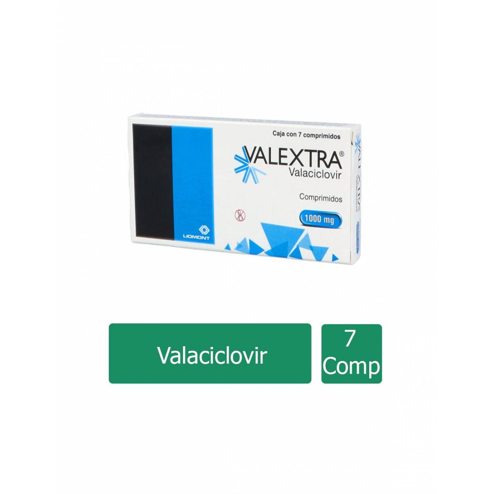 Valextra 1000 mg Caja Con 7 Comprimidos 